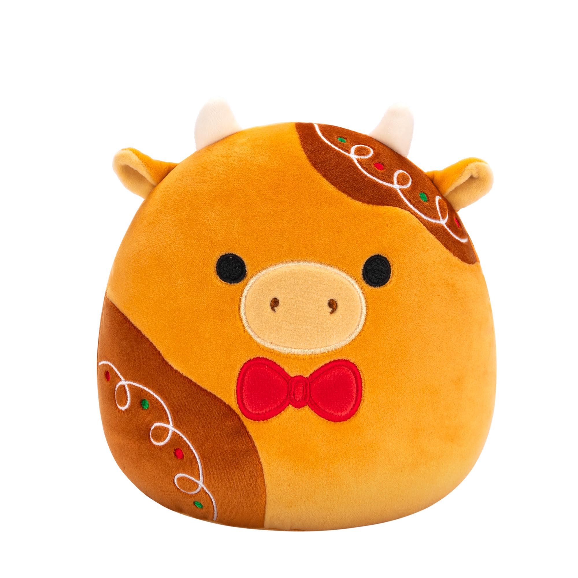 Squishmallows Jericho the Gingerbread Cow - 7.5-Inch Plush Collectible for Ages 3+ 1