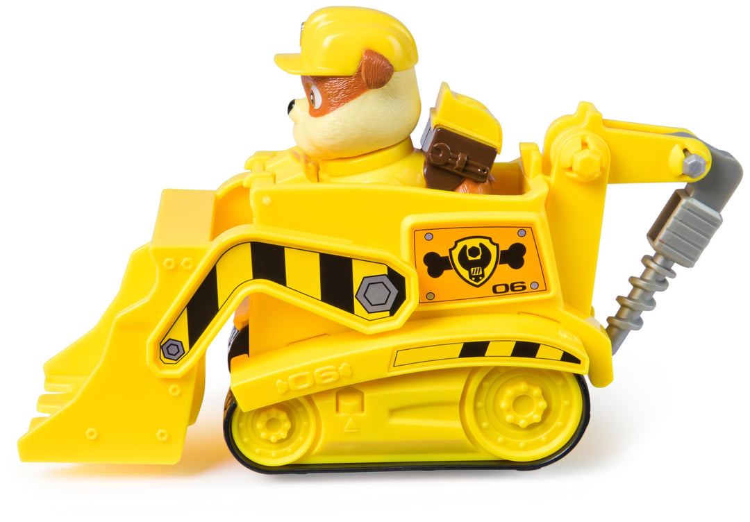 Paw Patrol Rubble's Bulldozer Toy Vehicle with Collectible Action Figure - Ages 3+