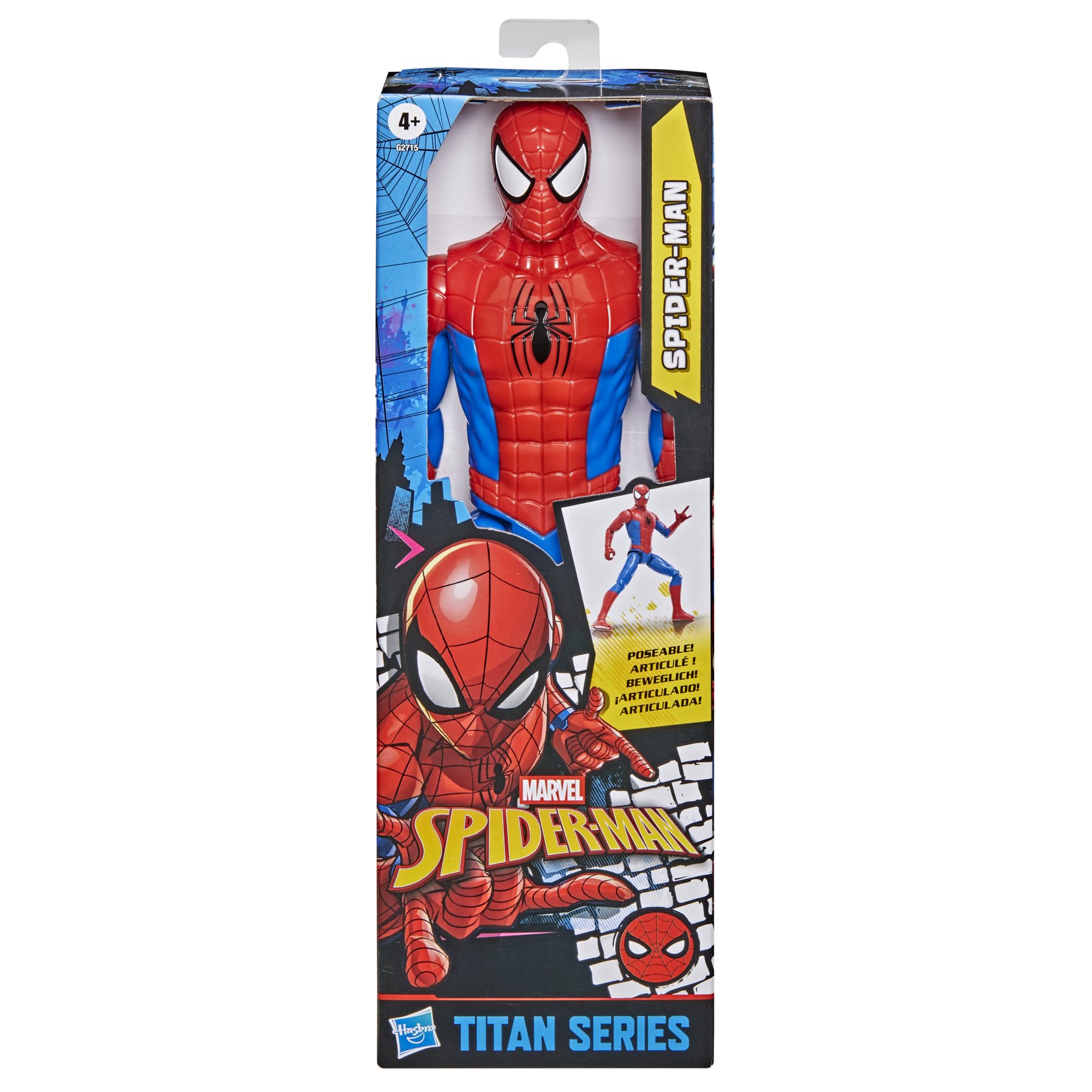 Marvel Press Spider-Man Titan Series Action Figure - 30-cm Scale | 11 Points of Articulation | Ages 4+ 2
