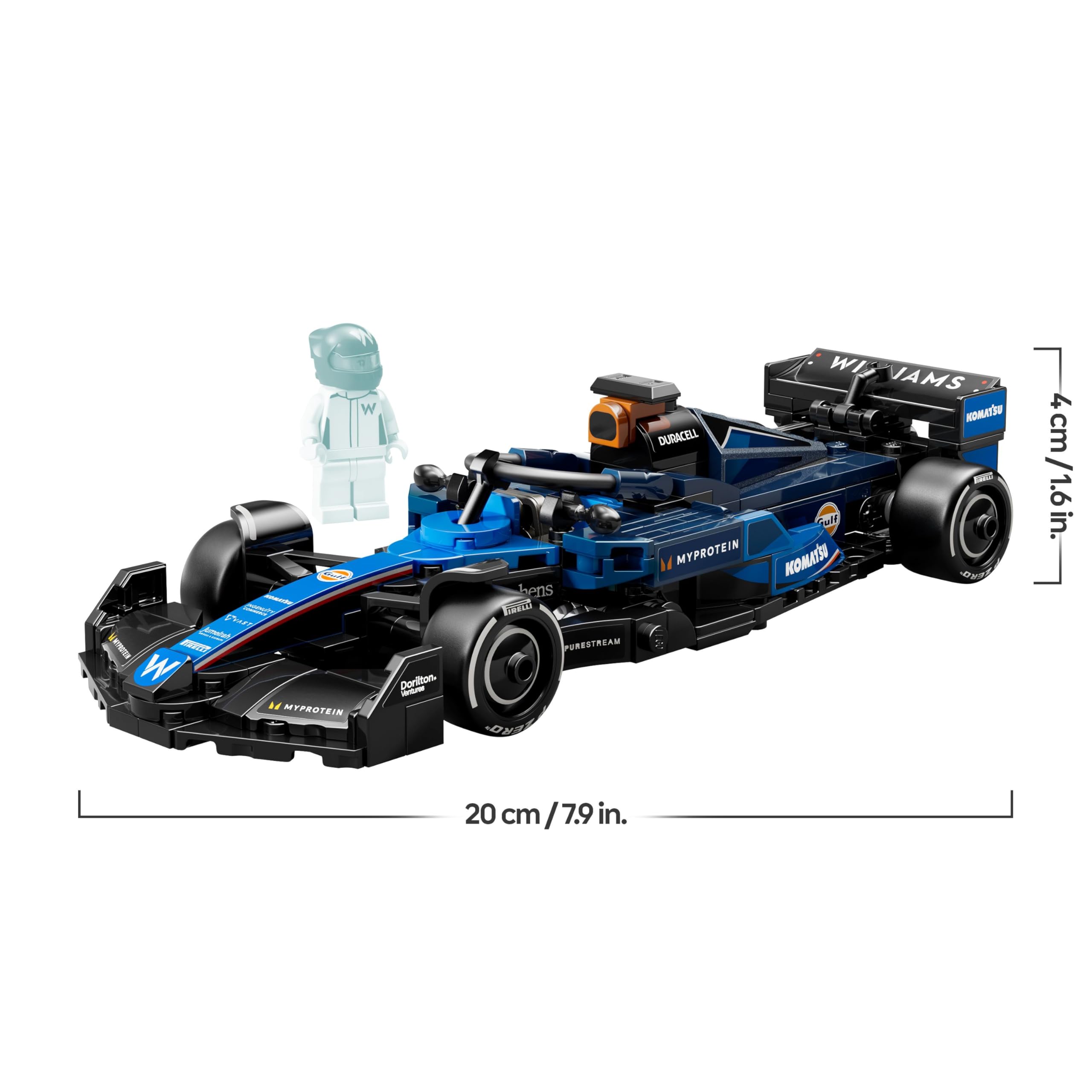 LEGO Speed Champions Williams Racing FW46 F1 Race Car Building Set - Model Kit for Ages 10+ 9