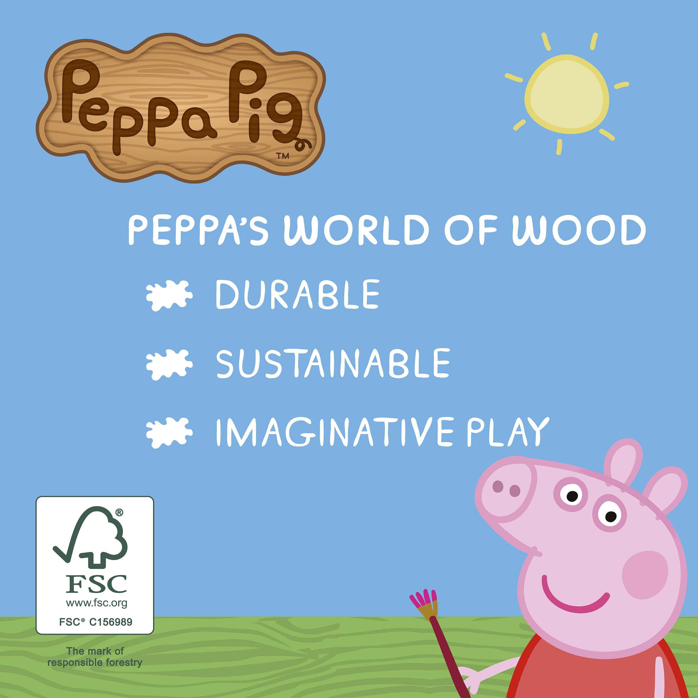 Peppa Pig Play and Draw chevalet en bois 4