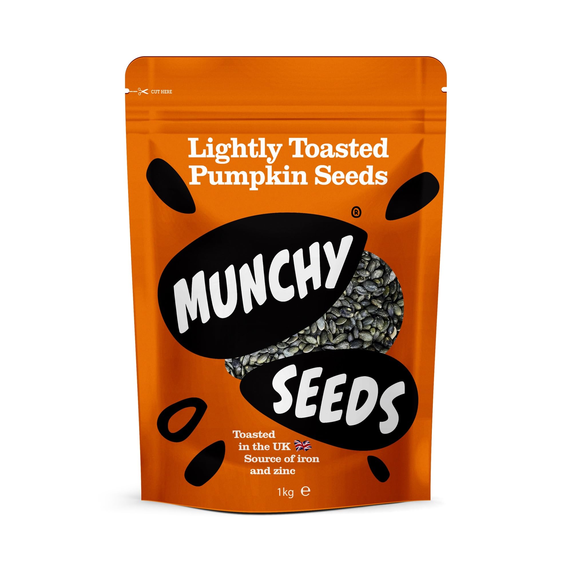 Munchy Seeds Lightly Toasted Pumpkin Seeds - High Protein, Gluten Free | 1kg Bag 1