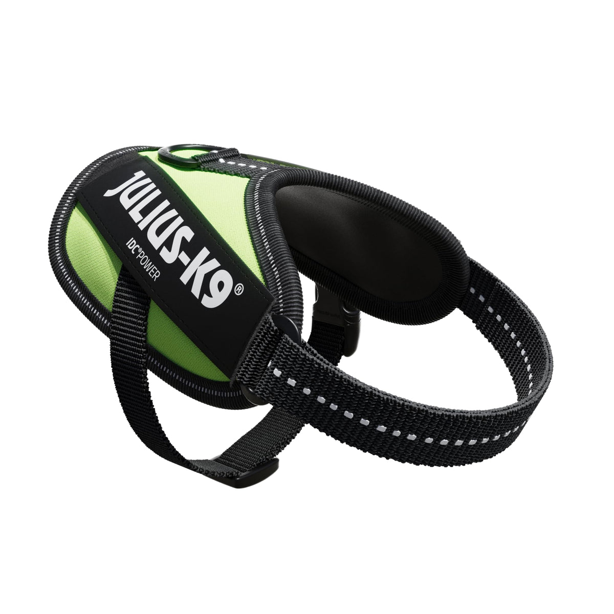 JULIUS-K9 IDC Powerharness No Pull Dog Harness - 2XS, Neon Green