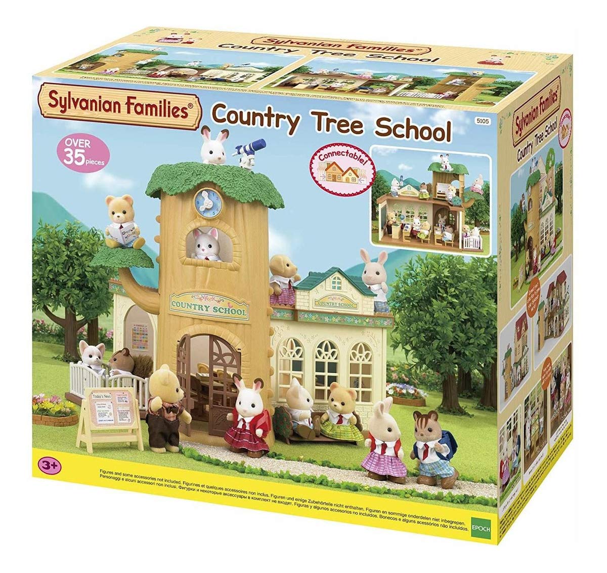 Sylvanian Families Country Tree School Dollhouse Playset | Ages 4-14 | Multicolor Plastic 5