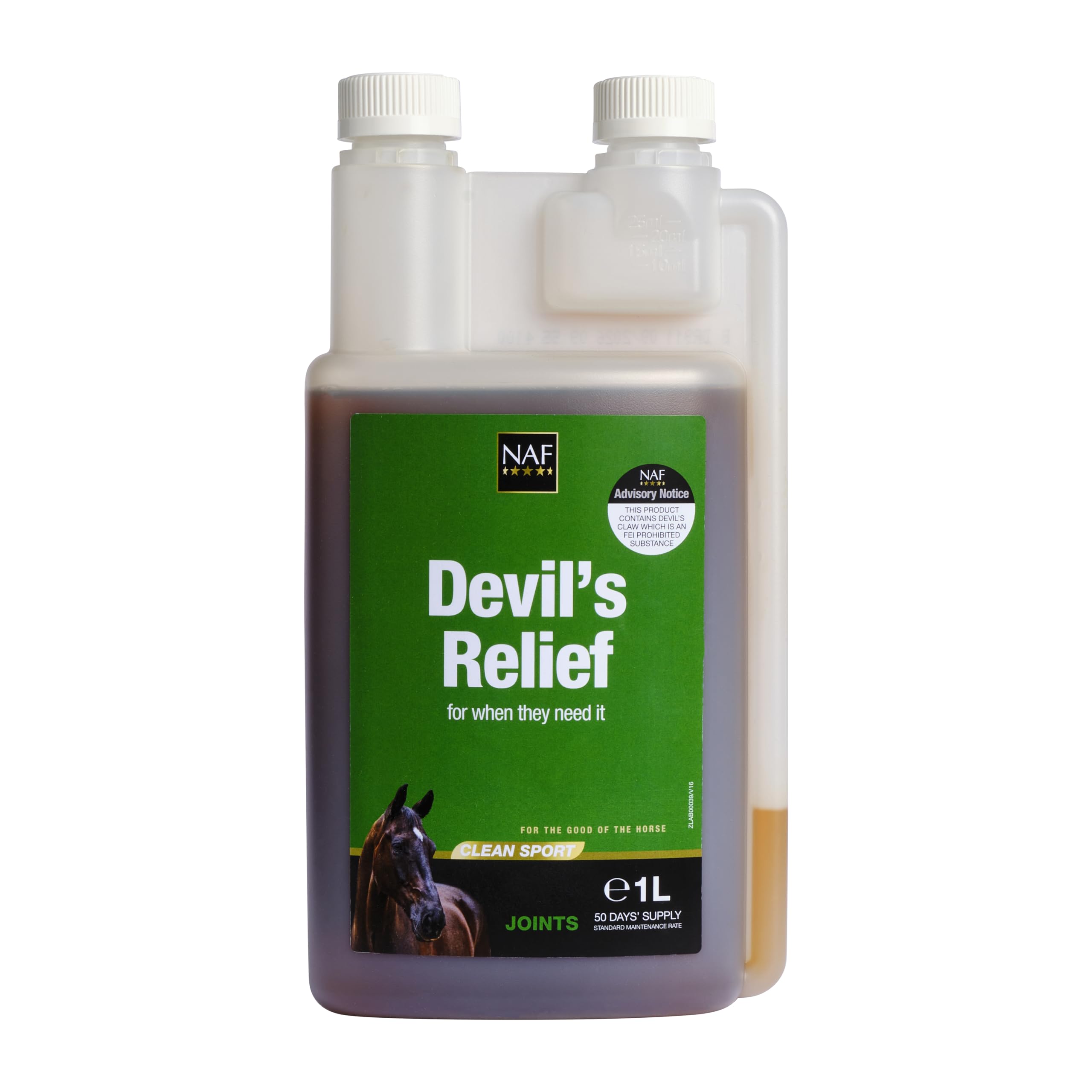 NAF Devil's Relief - Herbal Joint Support for Horses | Liquid Supplement | 1 Litre 1