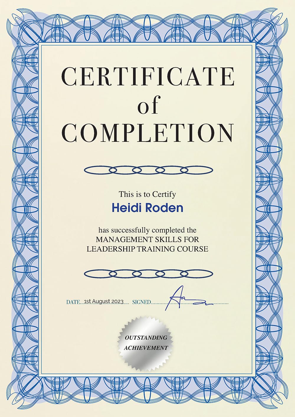 Computer Craft Certificate Papers - Reflex Blue A4 90gsm | Pack of 30 with Foil Seals 5