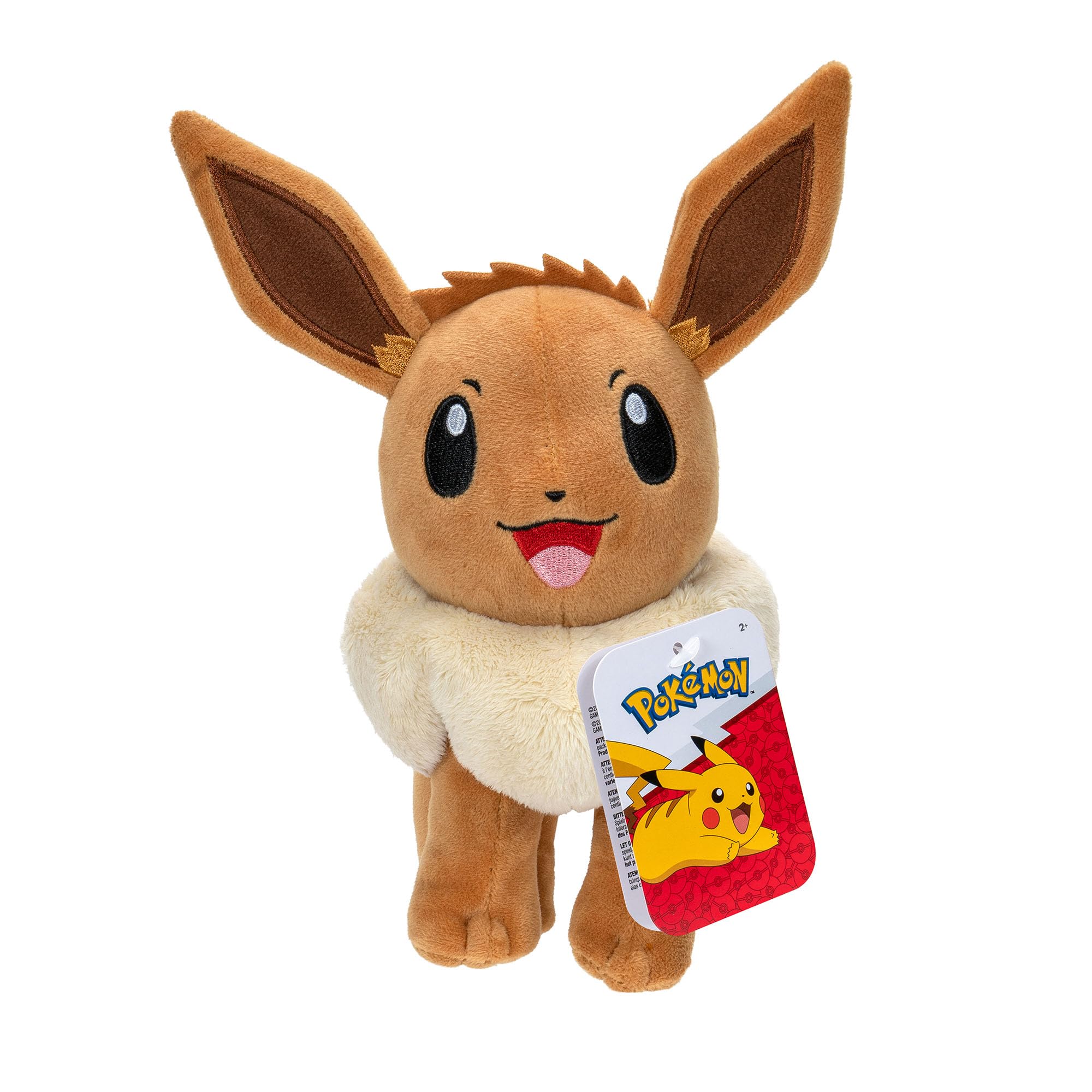 Pokémon Eevee Soft Plush - 8-Inch Cuddly Stuffed Toy | Polyester | Unisex Children