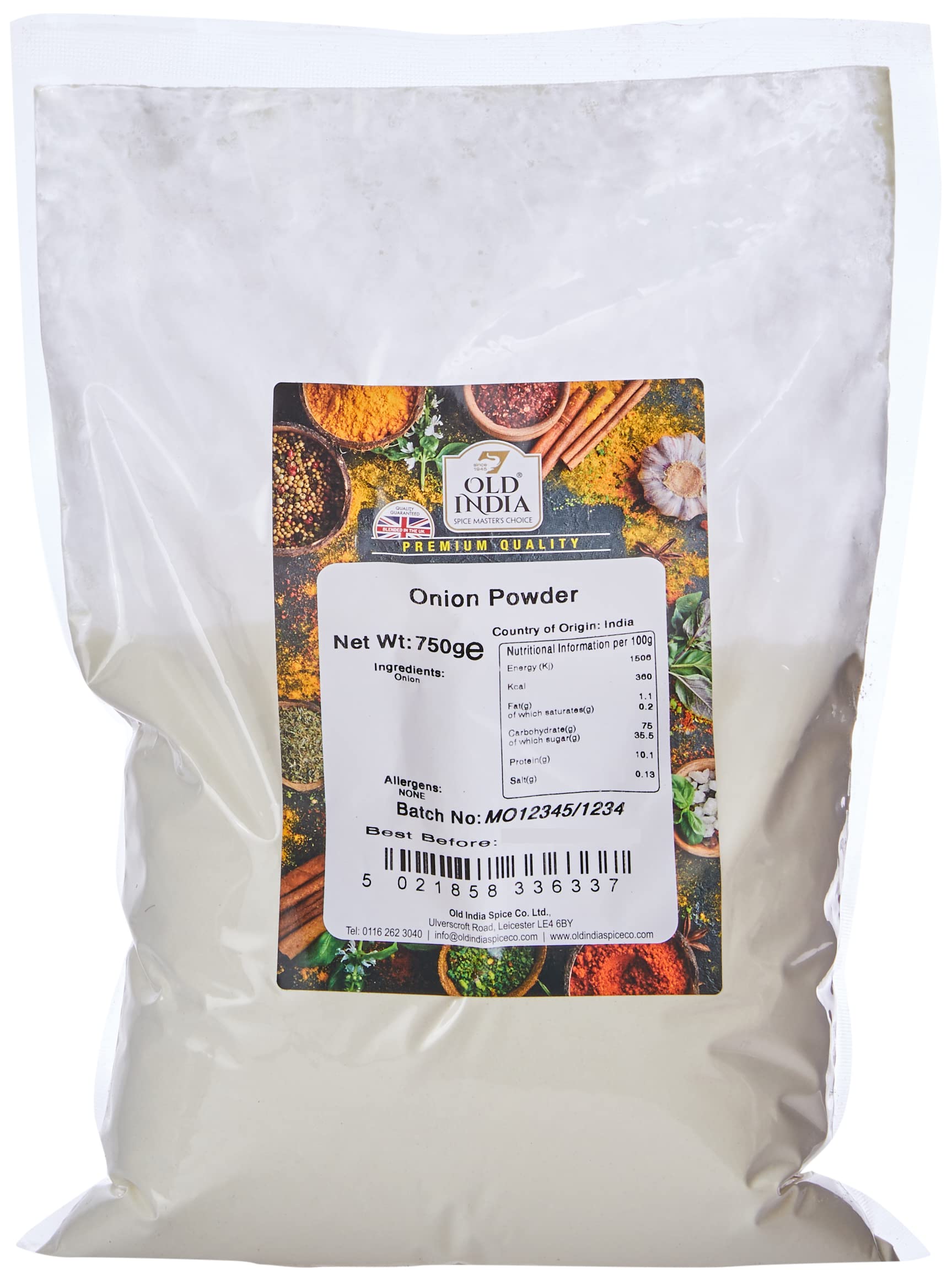 Old India Onion Powder - 100% Natural Flavoring | 750g Pack