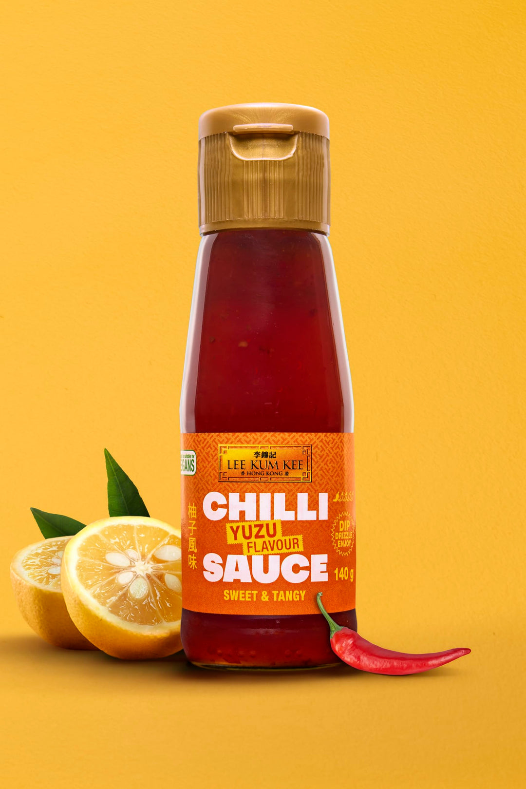 Lee Kum Kee Chilli Sauce Set – 3-Pack (Yuzu 140g, Sesame 135g, Makrut Lime Leaf 135g)