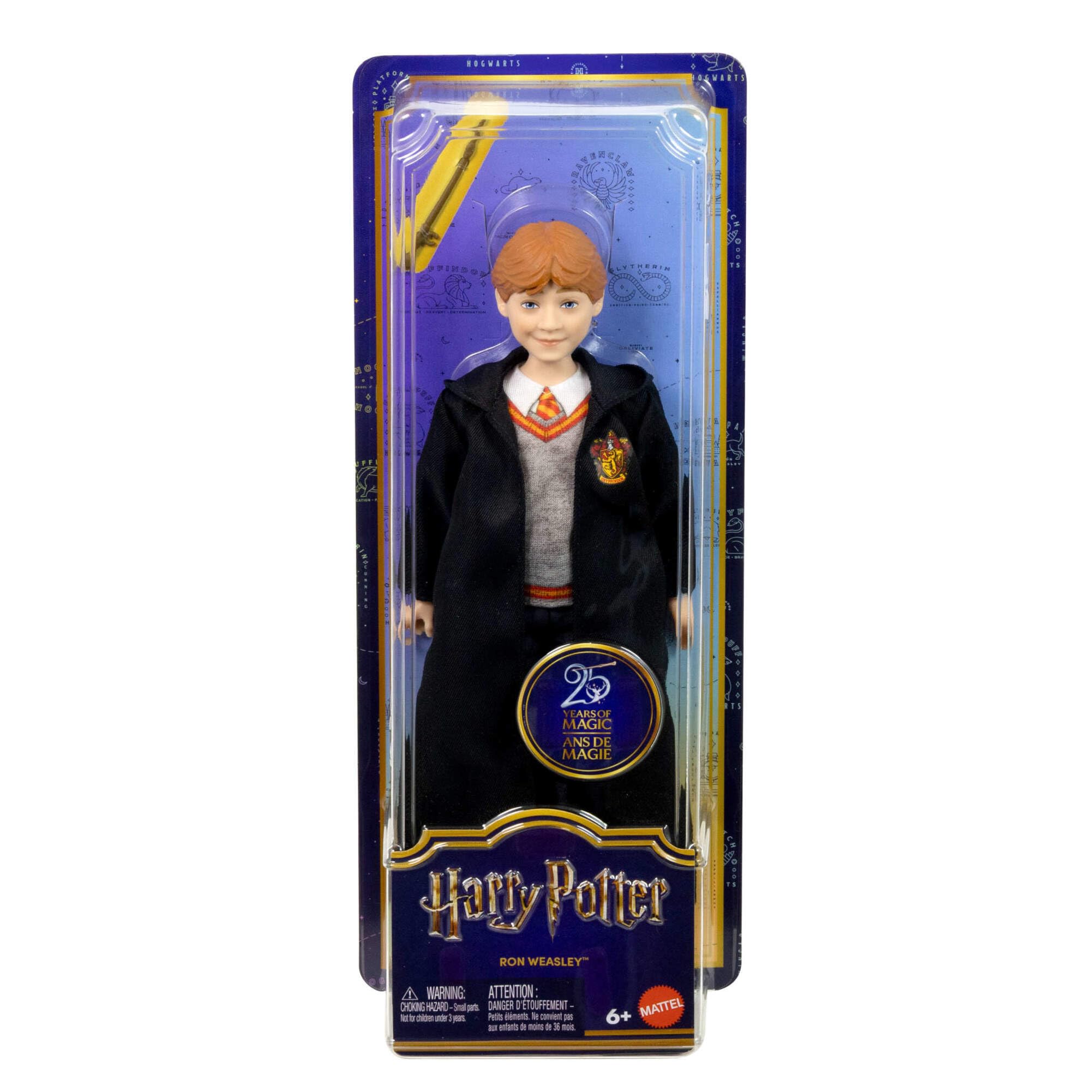 Mattel Harry Potter Ron Weasley Fashion Doll - Hogwarts Uniform with Wand, Ages 6+ 2