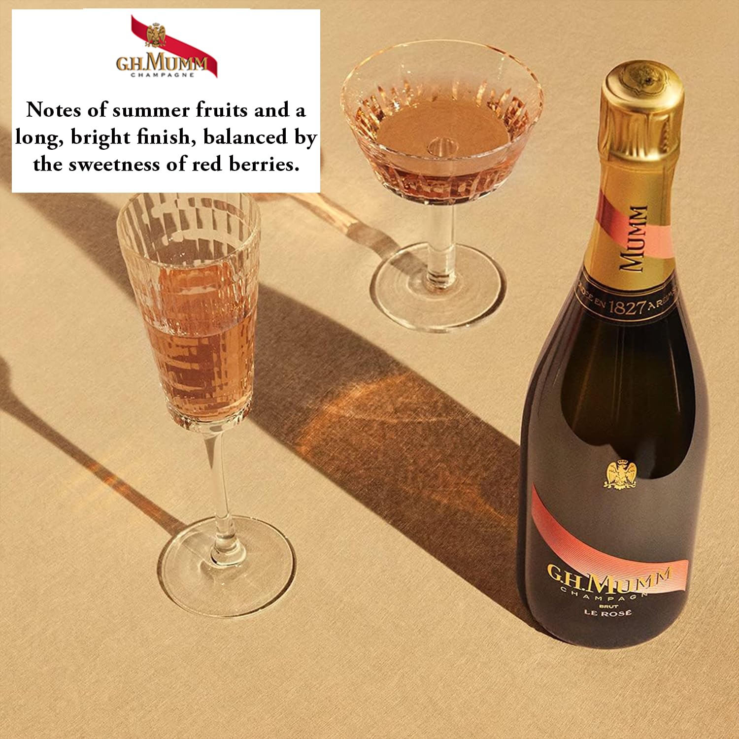 G.H. Mumm Le Rosé Champagne - 75cl with Gift Box 2