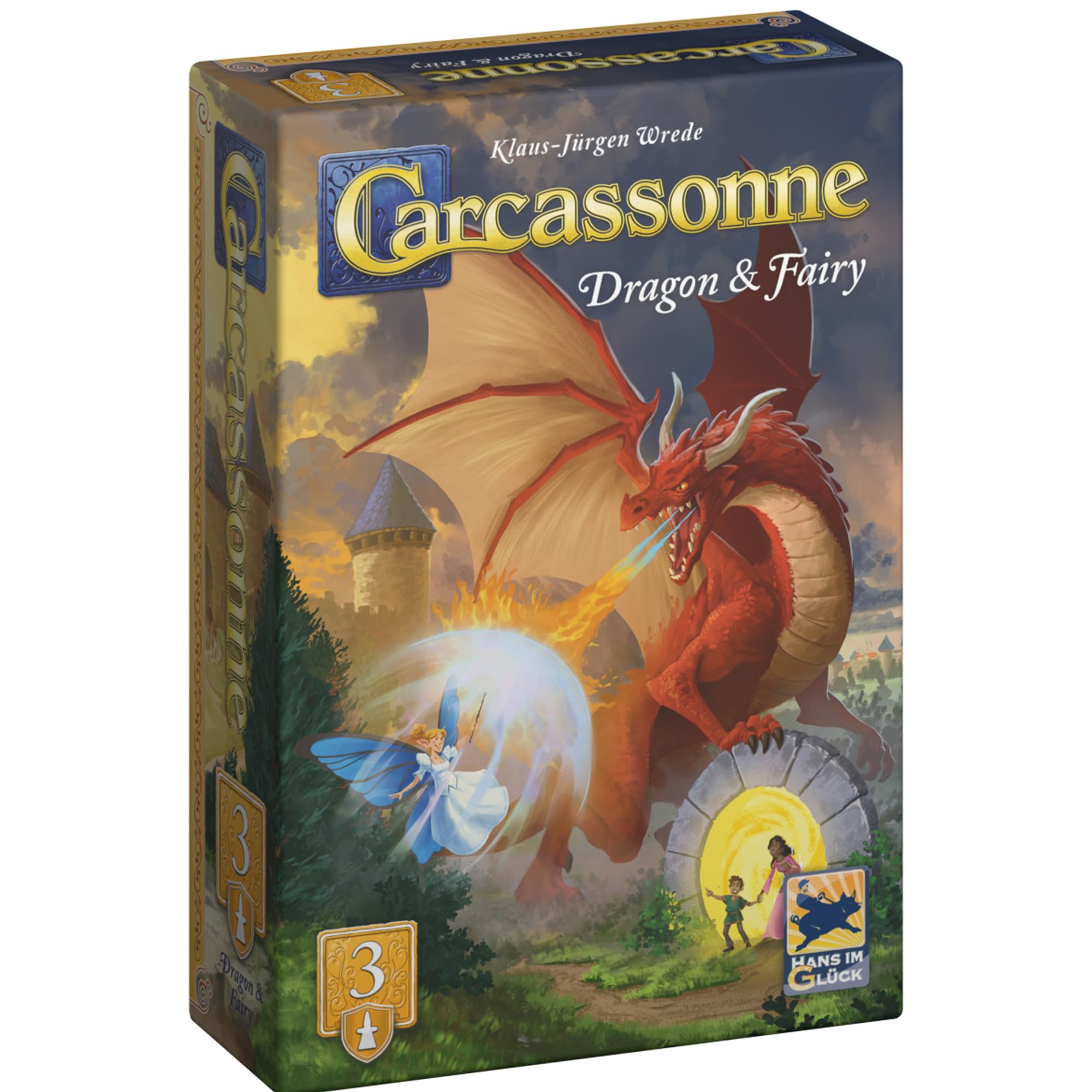 Hans im Glück Carcassonne: Dragon & Fairy Expansion 3 Refresh Board Game 1