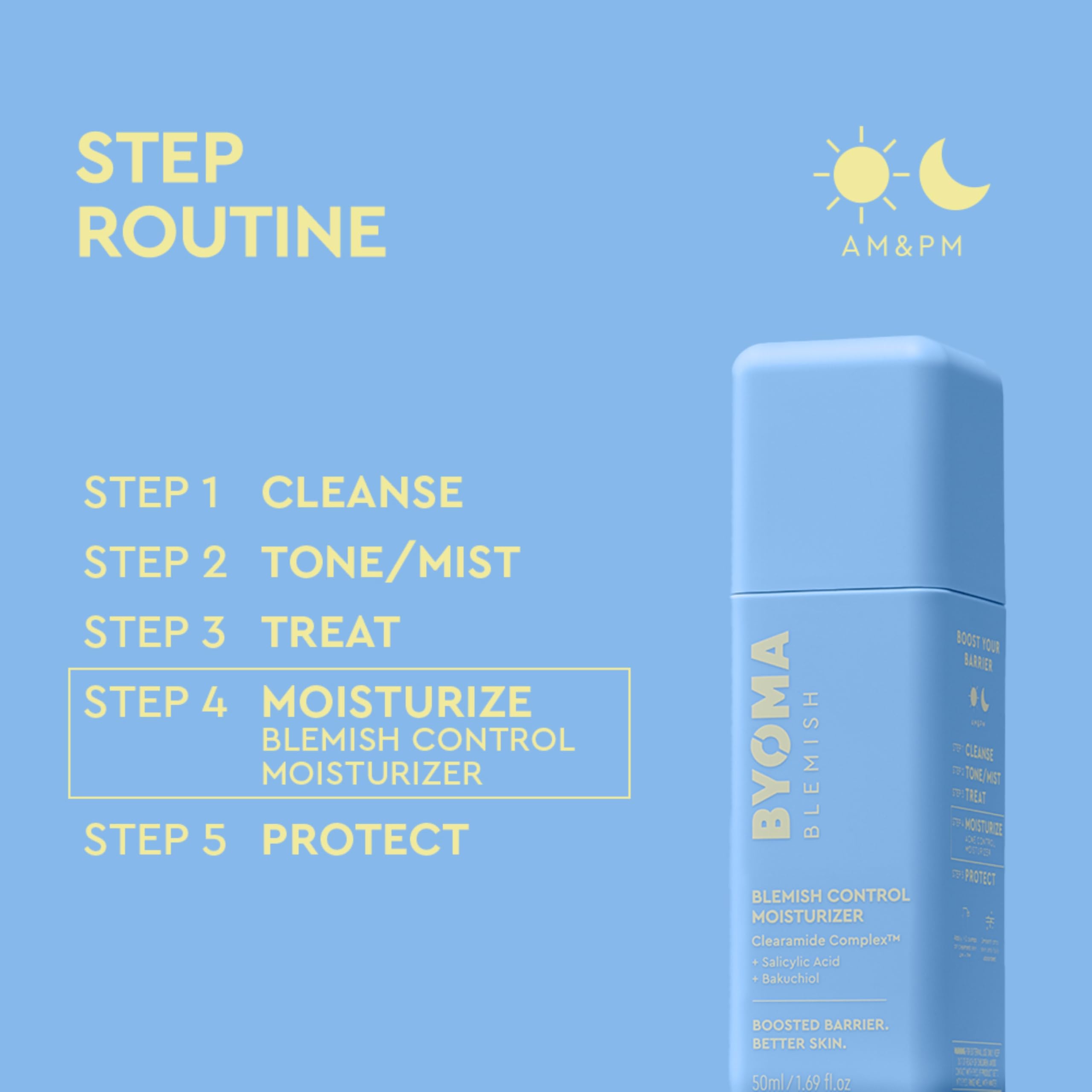 BYOMA Blemish Control Moisturiser (50ml) - Oil-Free, Ultra-Lightweight Moisturizer with Salicylic Acid for Acne-Prone Skin 6