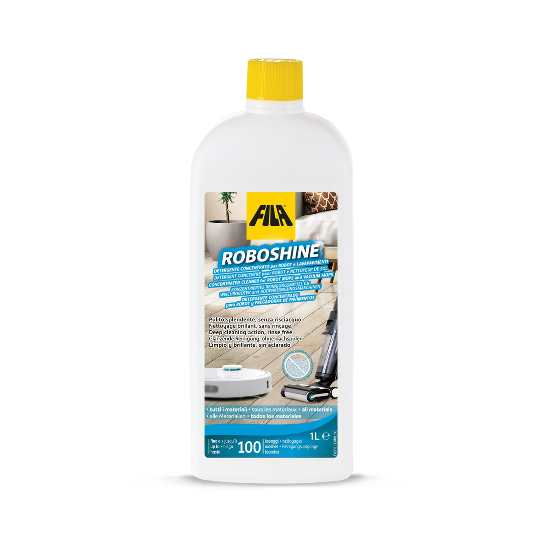 FILA ROBOSHINE Non-Foaming Floor Cleaner for Robot Vacuum Mops (1L)