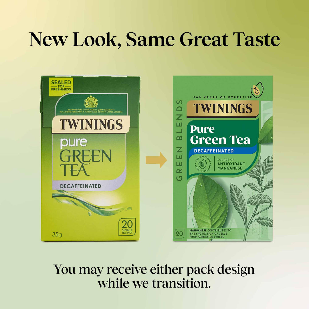 Twinings Decaf Pure Green Tea, Pack of 20 Tea Bags
