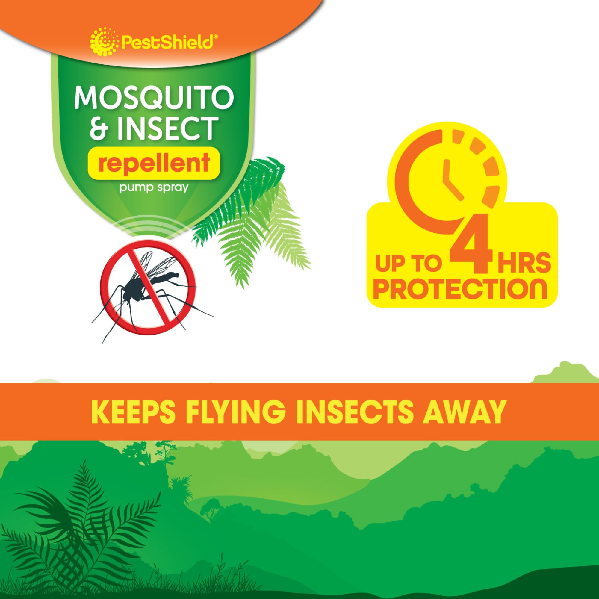 Pestshield Mosquito & Insect Repellent Pump Spray - Up to 4 Hours Protection | 120ml 2