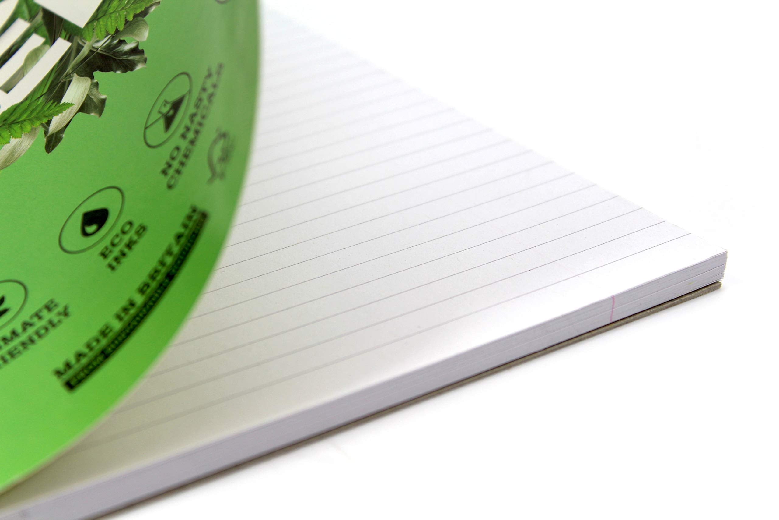 Silvine Premium Recycled Refill Pad - A4, 80gsm, Lined with Margin, 4 Hole Punched | Pack of 5 3