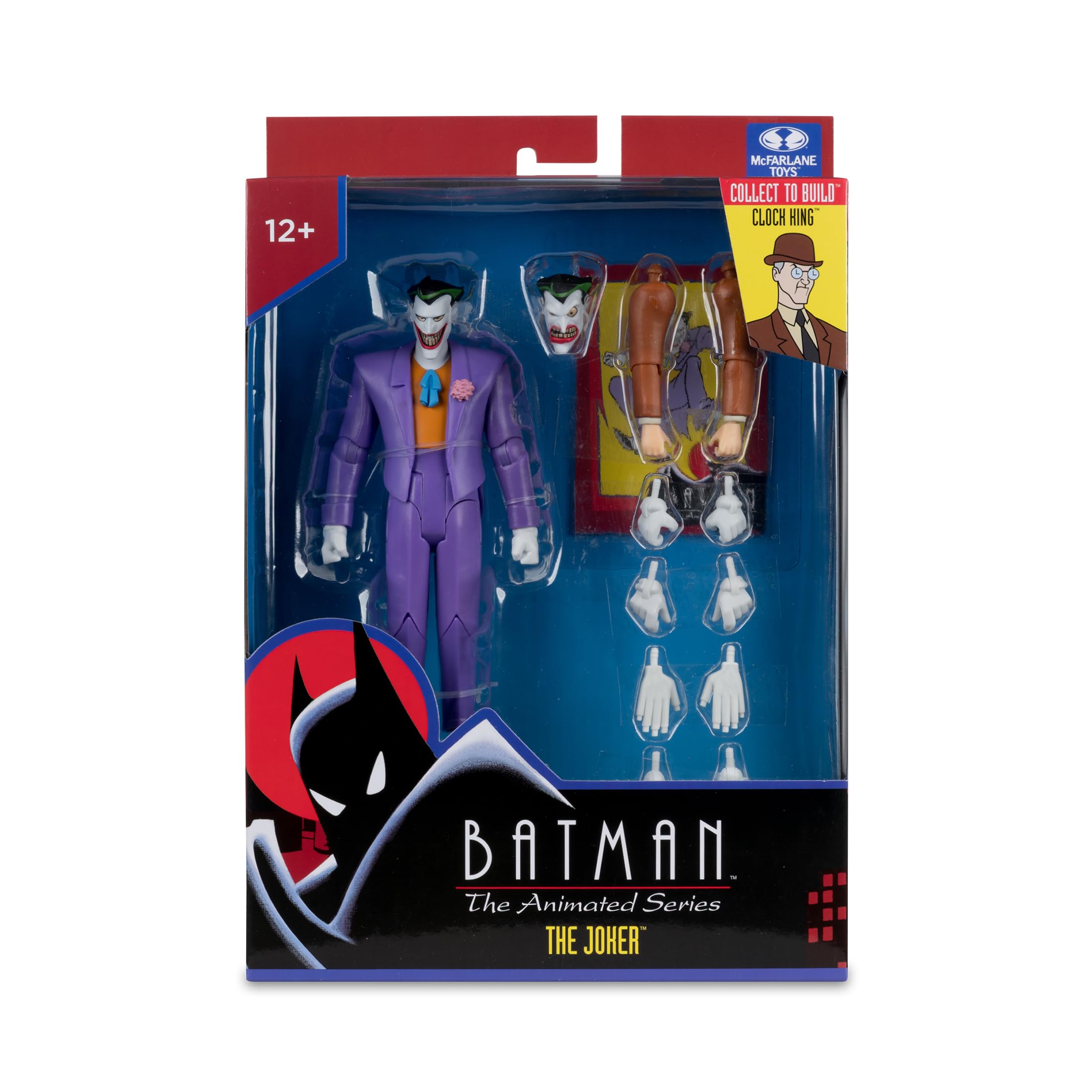 McFarlane Batman: The Animated Series The Joker 6in Action Figure | Build-A Figure Piece Included 7