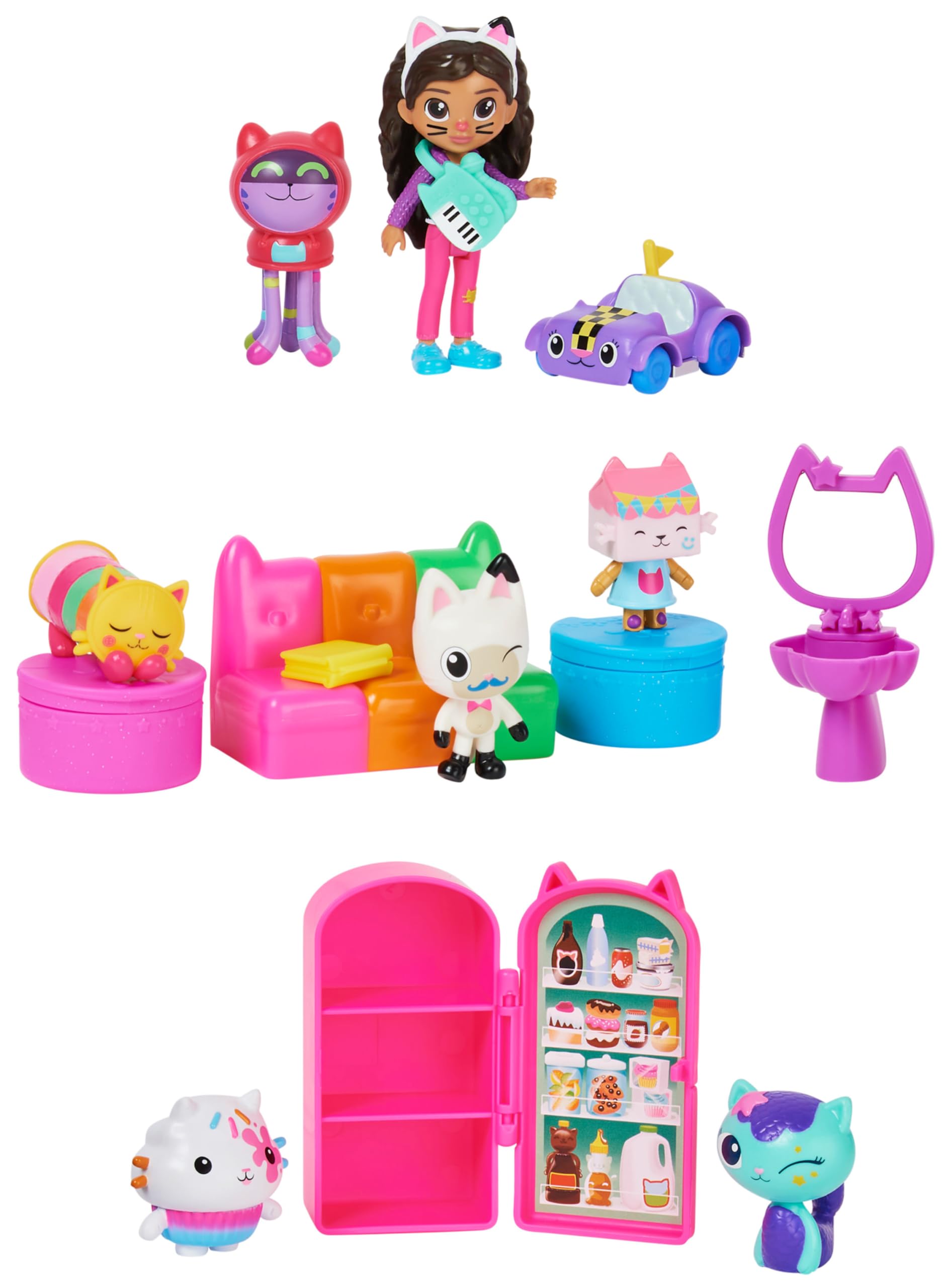 Gabby’s Dollhouse Surprise Pack - 8 Toy Figures & Dollhouse Playset for Kids 3+ 1