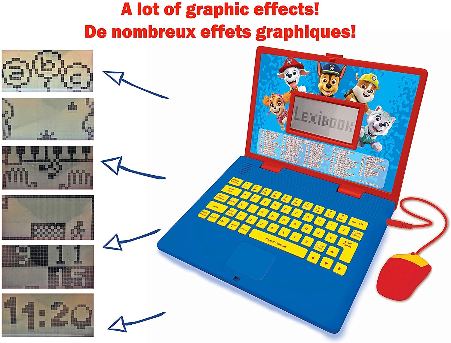 Lexibook Paw Patrol Educational Bilingual Laptop - 124 Activities for Learning & Play (Ages 3+) 5
