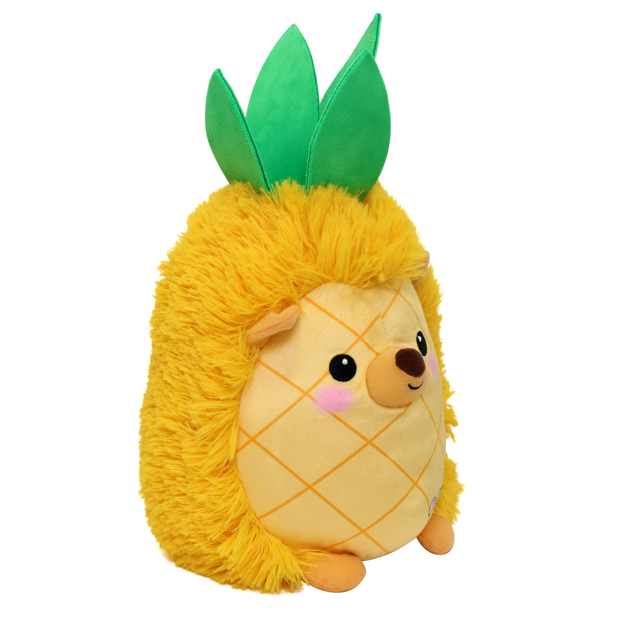 FOODIBLES Pineapple Hedgehog Soft Cuddly Scented Plush Toy | Approx. 20cm High | Recycled Materials 9