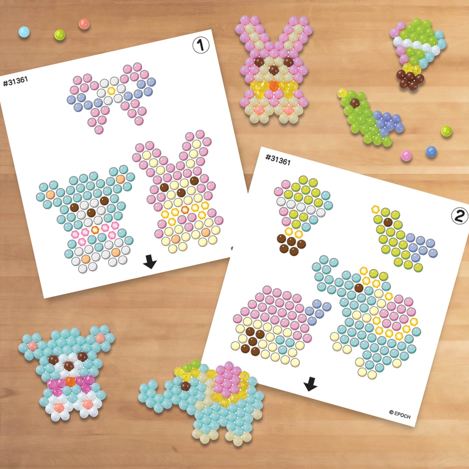 Aquabeads Pastel Fancy Set 31504 - 600+ Beads in 11 Colors | Ages 4+