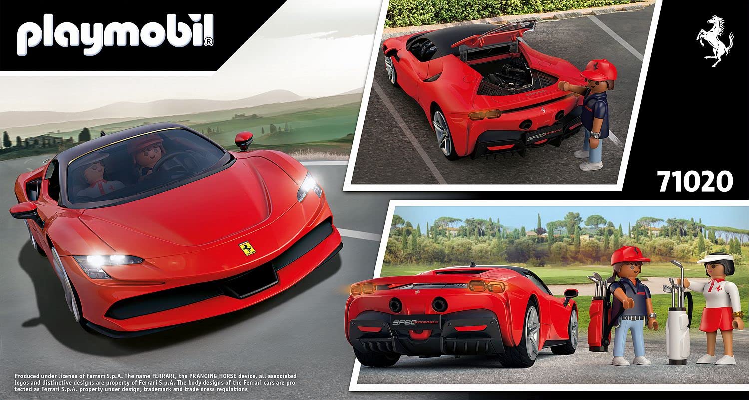 Playmobil Ferrari SF90 Stradale Supercar Playset | 43 Pieces | Ages 5+ 2