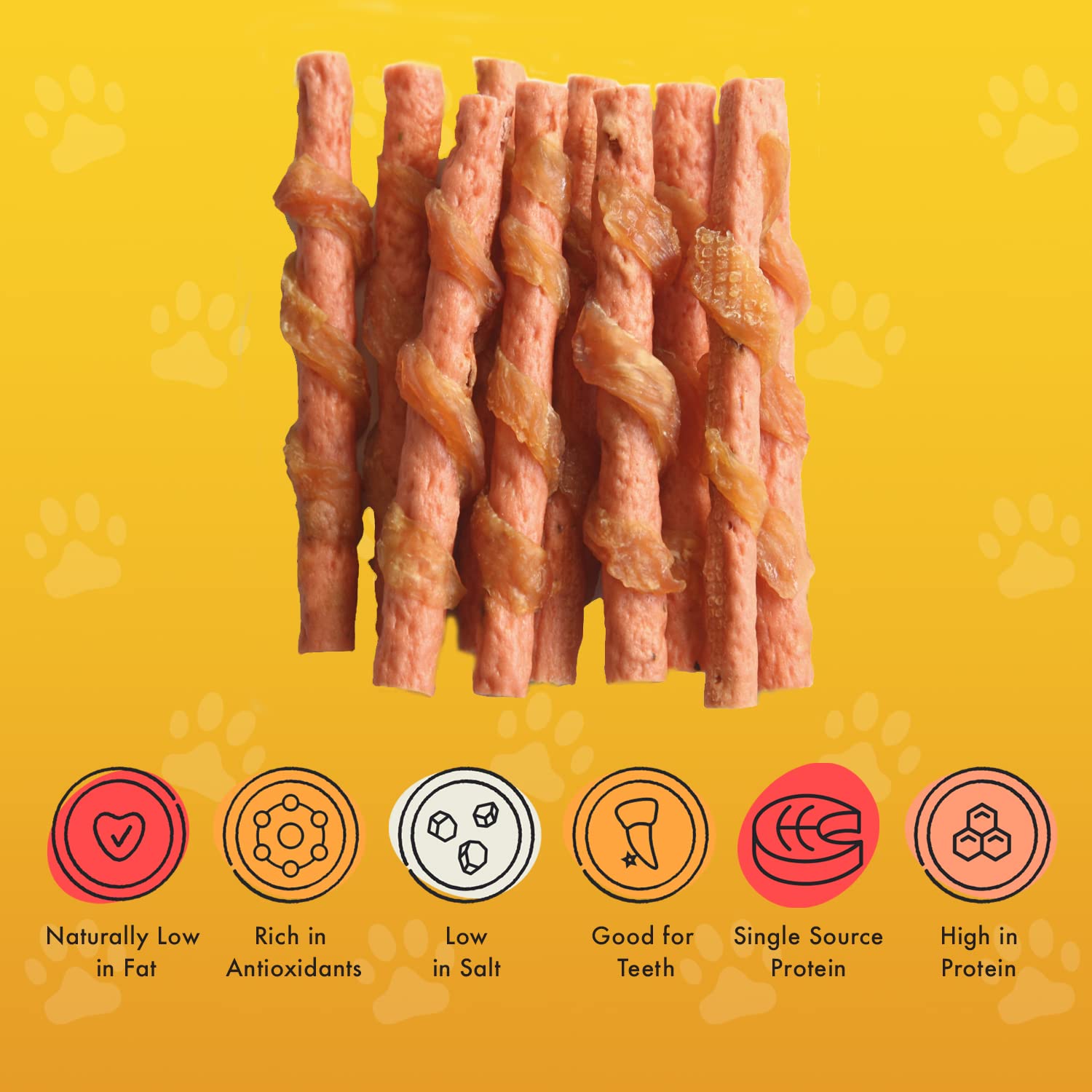PET MUNCHIES Chicken with Carrot Sticks Dog Treats - Pack of 8 | Low Fat | Promotes Dental Health 3