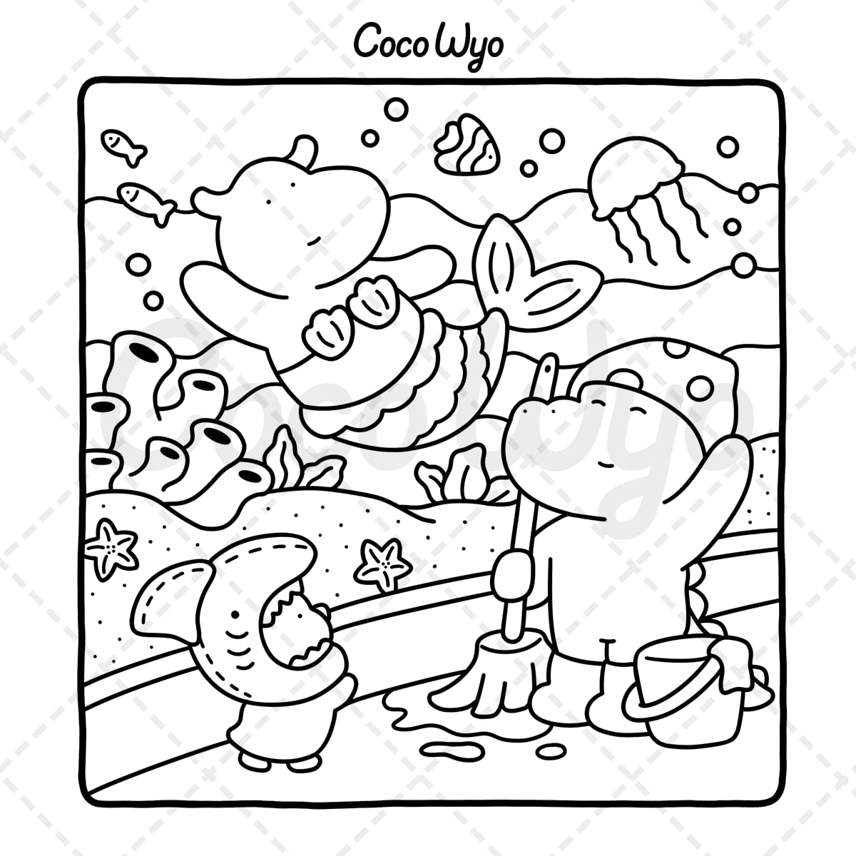 Coco Wyo Little Cuddles Coloring Book - Cute Animals for Teens & Adults | Paperback 3