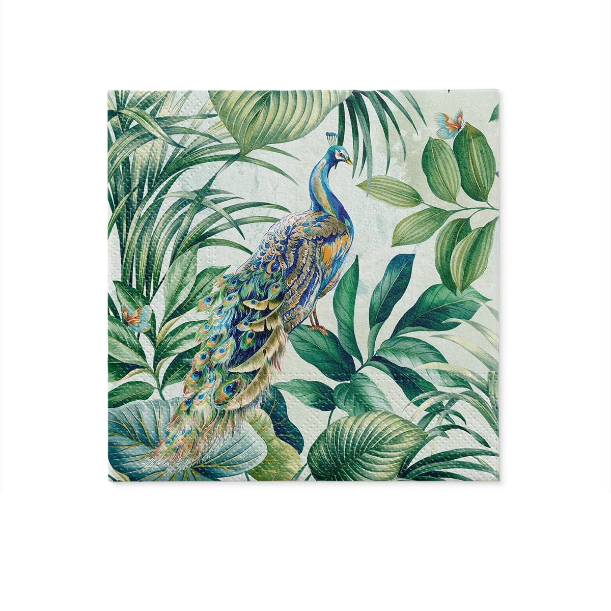 PAW Decor Collection Paper Napkins - Peacock Design | 33 x 33 cm | 20 Pack 3