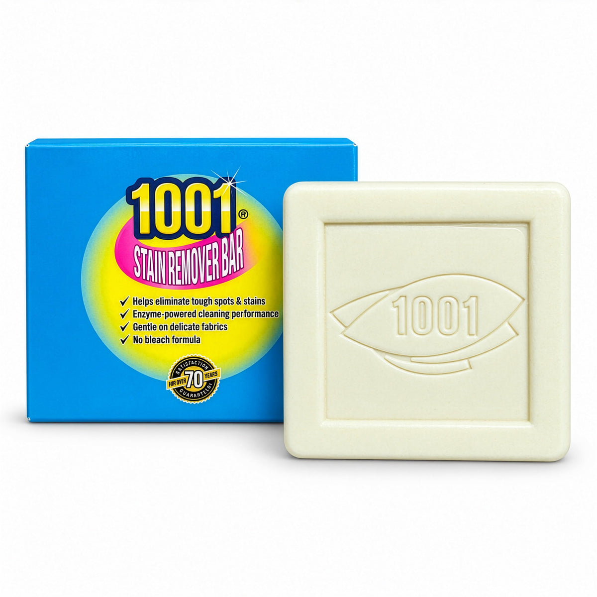 1001 Stain Remover Bar - Direct-to-Stain Action, Enzyme-Powered, Odour Eliminating | 100g