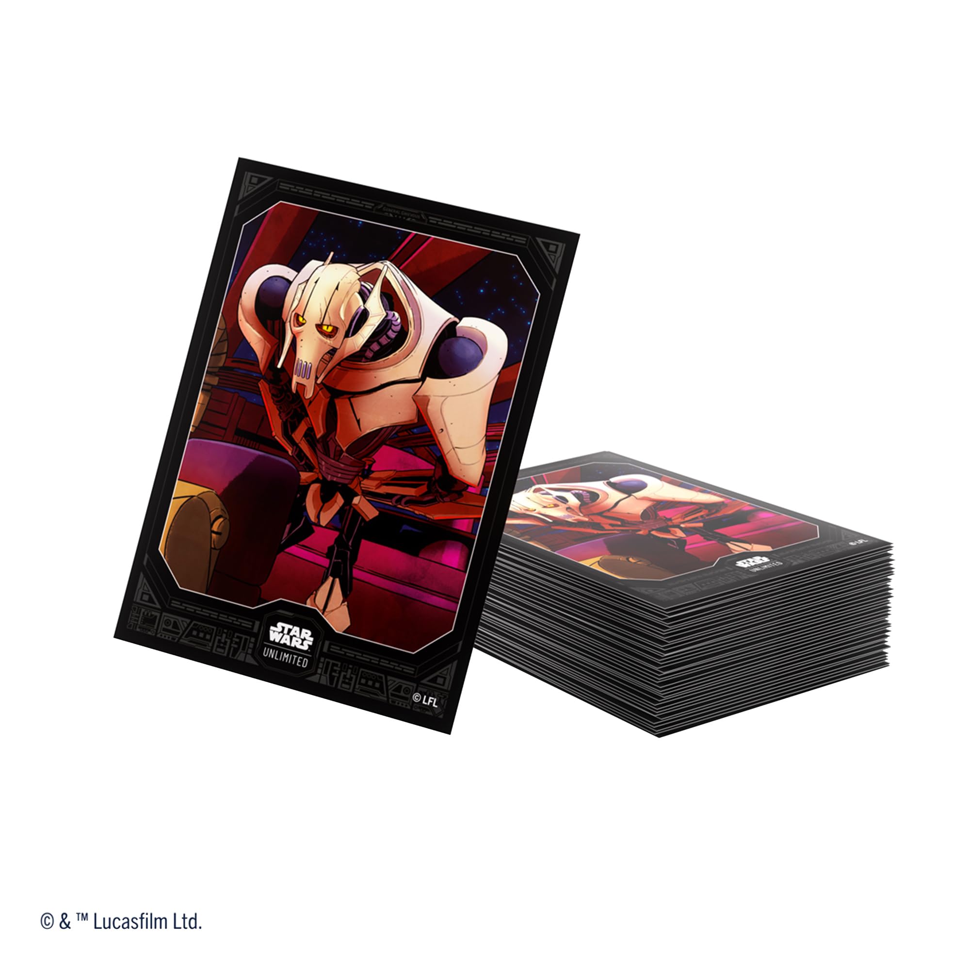 Gamegenic Star Wars Unlimited General Grievous Art Sleeves (60 Count) | 66x92mm | Acid-Free