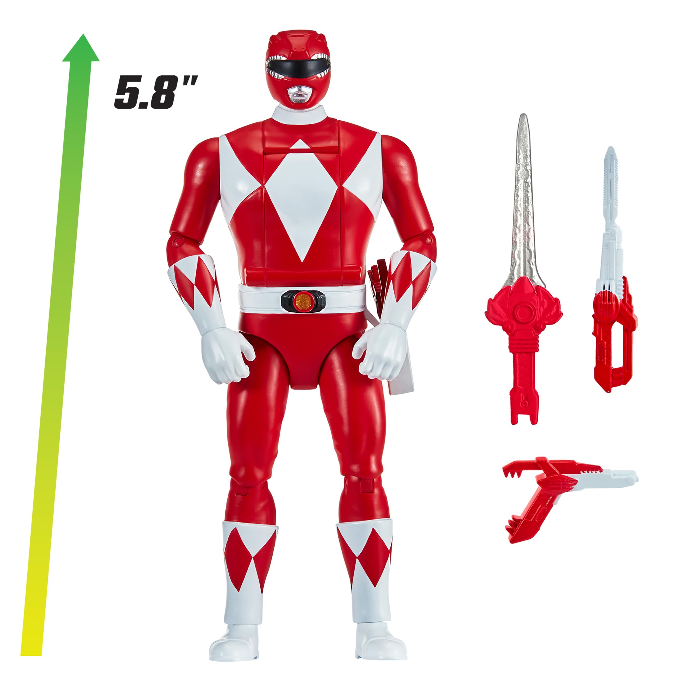 Power Rangers Mighty Morphin Auto-Morphin Red Ranger Action Figure - 4+ Years 2