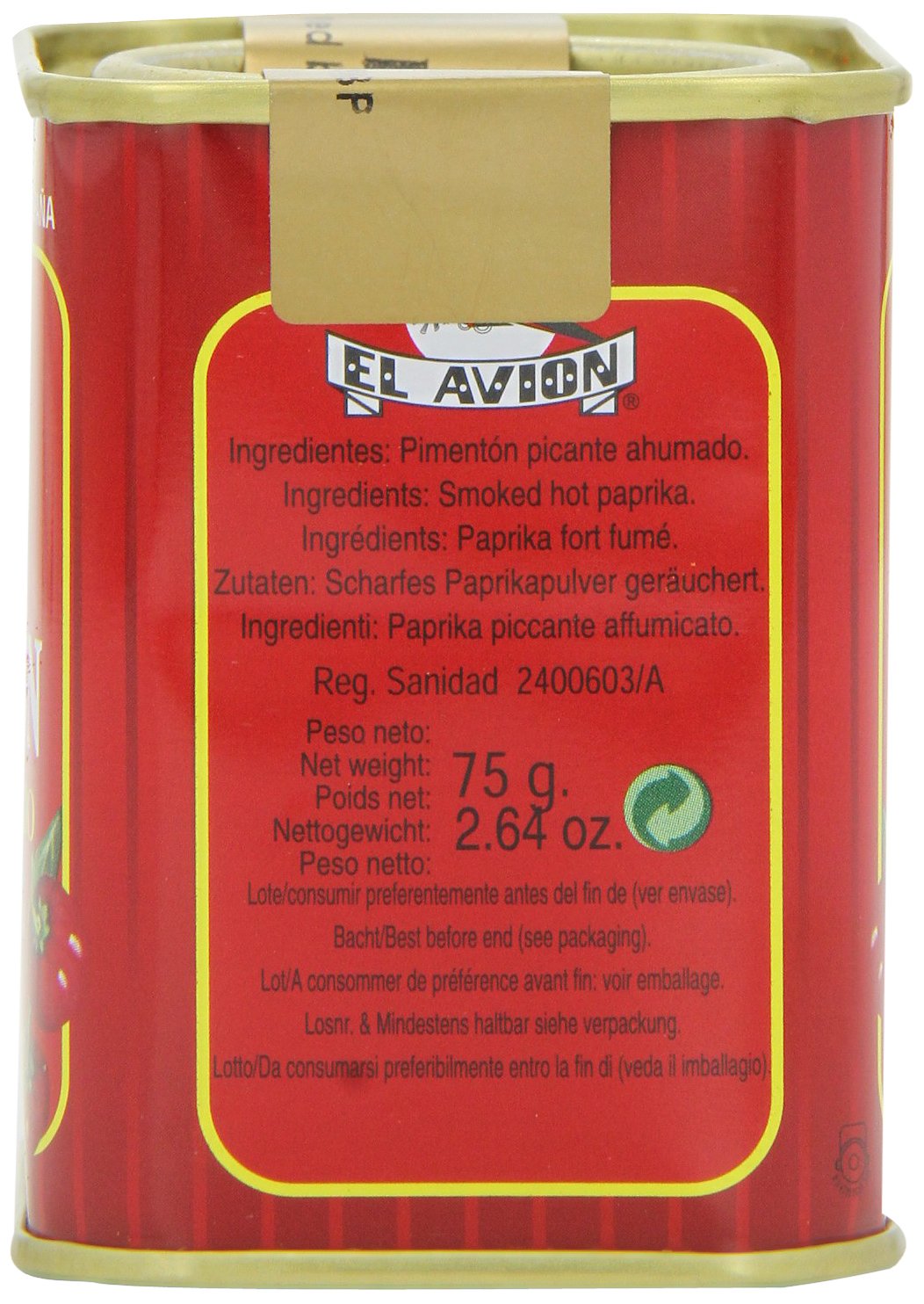 El Avion Smoked Hot Paprika - Pimenton Picante Ahumado | 75g Tin 2