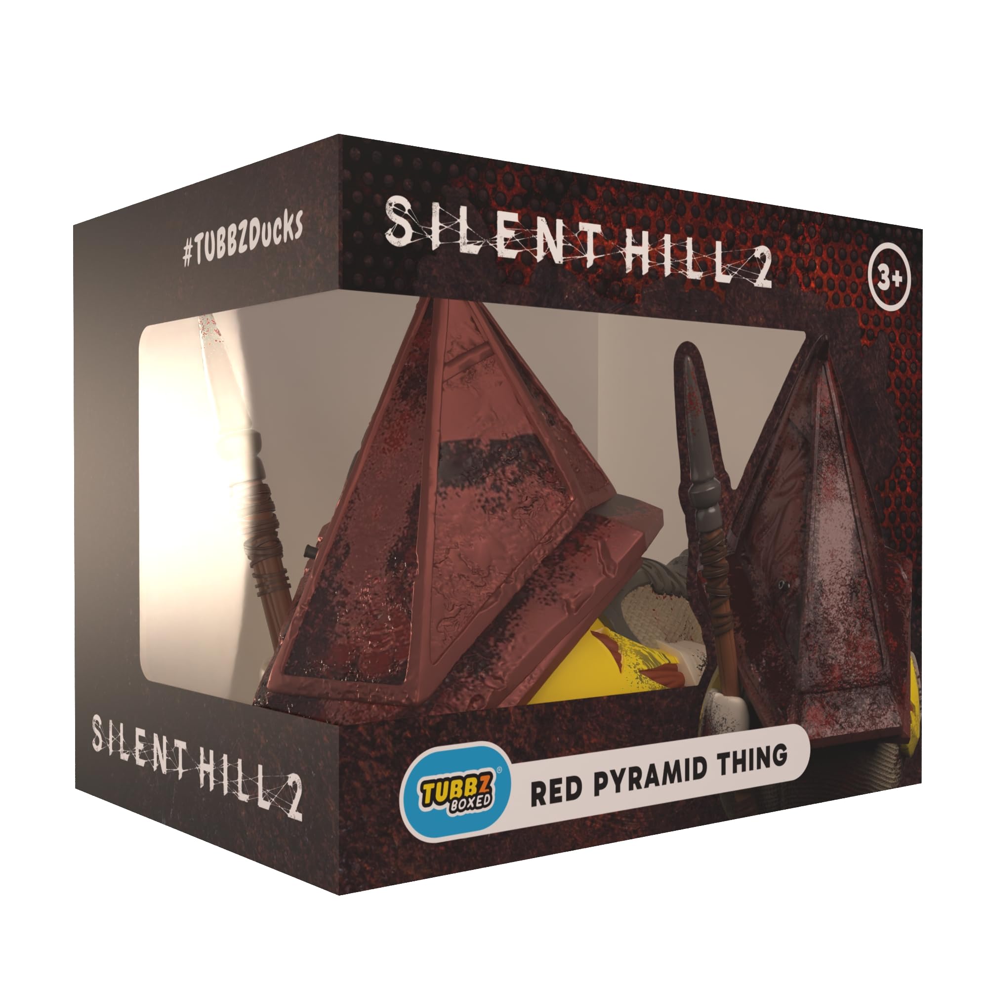 TUBBZ Silent Hill Red Pyramid Thing Cosplaying Rubber Duck Collectible Figure | Approx 9cm 1