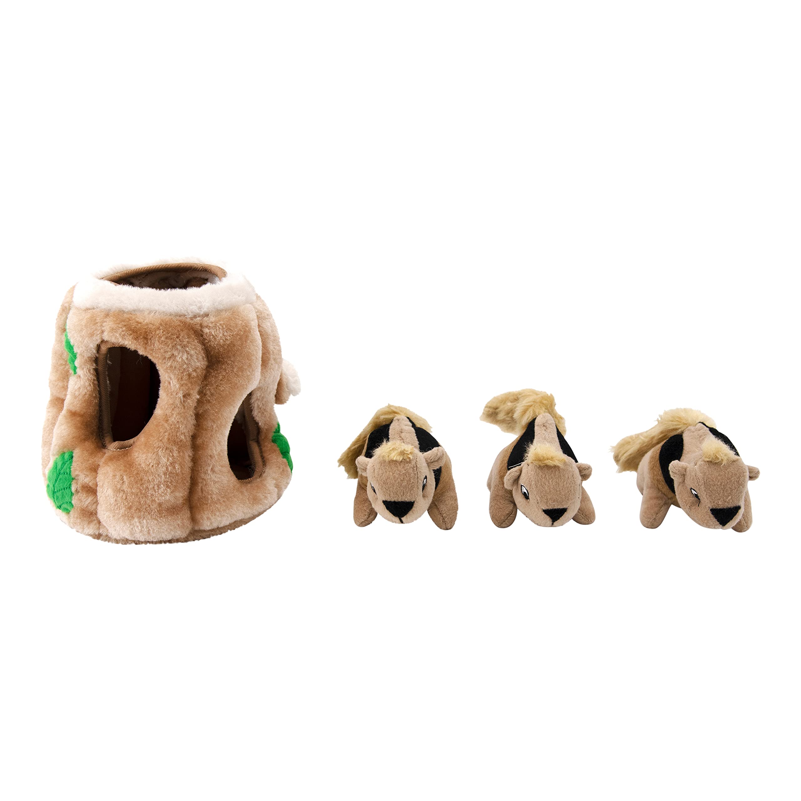Outward Hound Squirrel Hide & Seek Plush Dog Toy - Medium Size | Includes 6 Squeakers 5