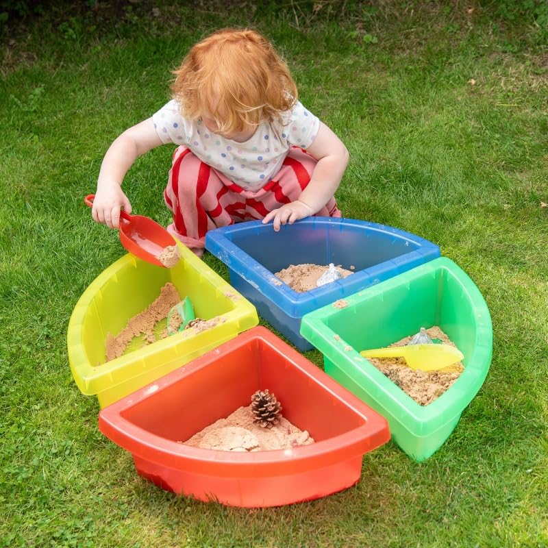 tickit Translucent Nesting Scoops - 3 Pcs for Sand & Water Play | Motor Skill Development | Ages 10 Months+