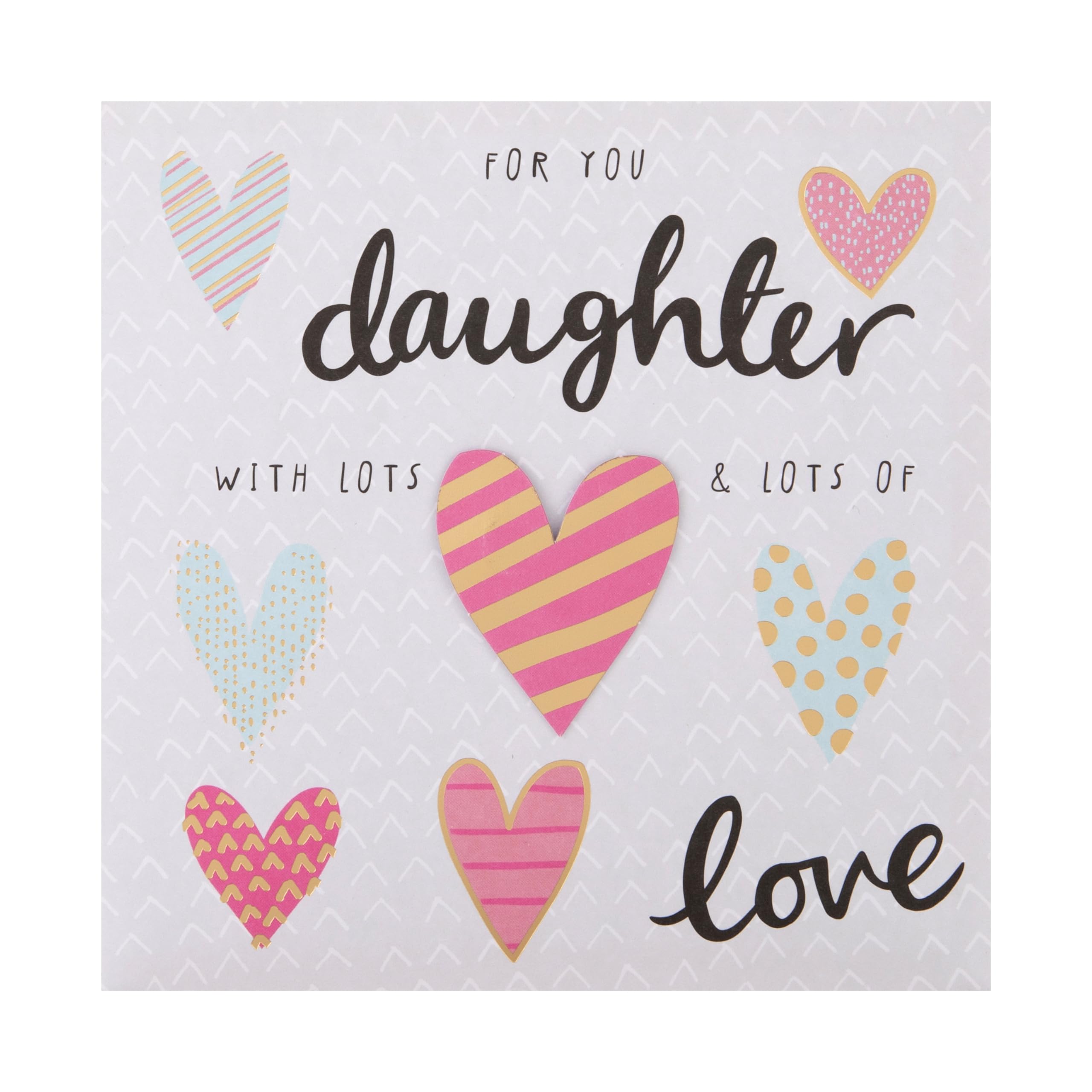Hallmark Birthday Card for Daughter - 16cm x 16cm with 3D Heart Design 4
