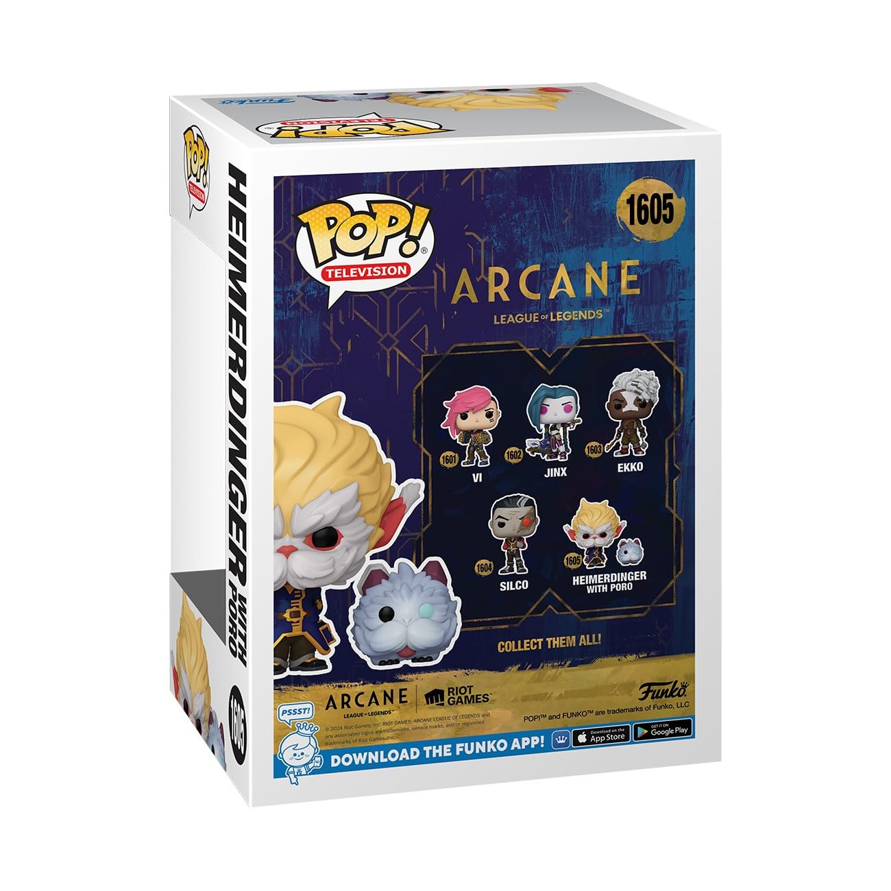 Funko Pop! Heimerdinger with Poro - Arcane: League of Legends Chibi Figure | Vinyl | 3.75 in 3