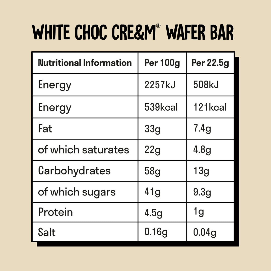 LoveRaw Cream Wafer Bars - Vegan Chocolate Bar, Dairy-Free, Palm Oil Free, No Refined Sugar, 45g