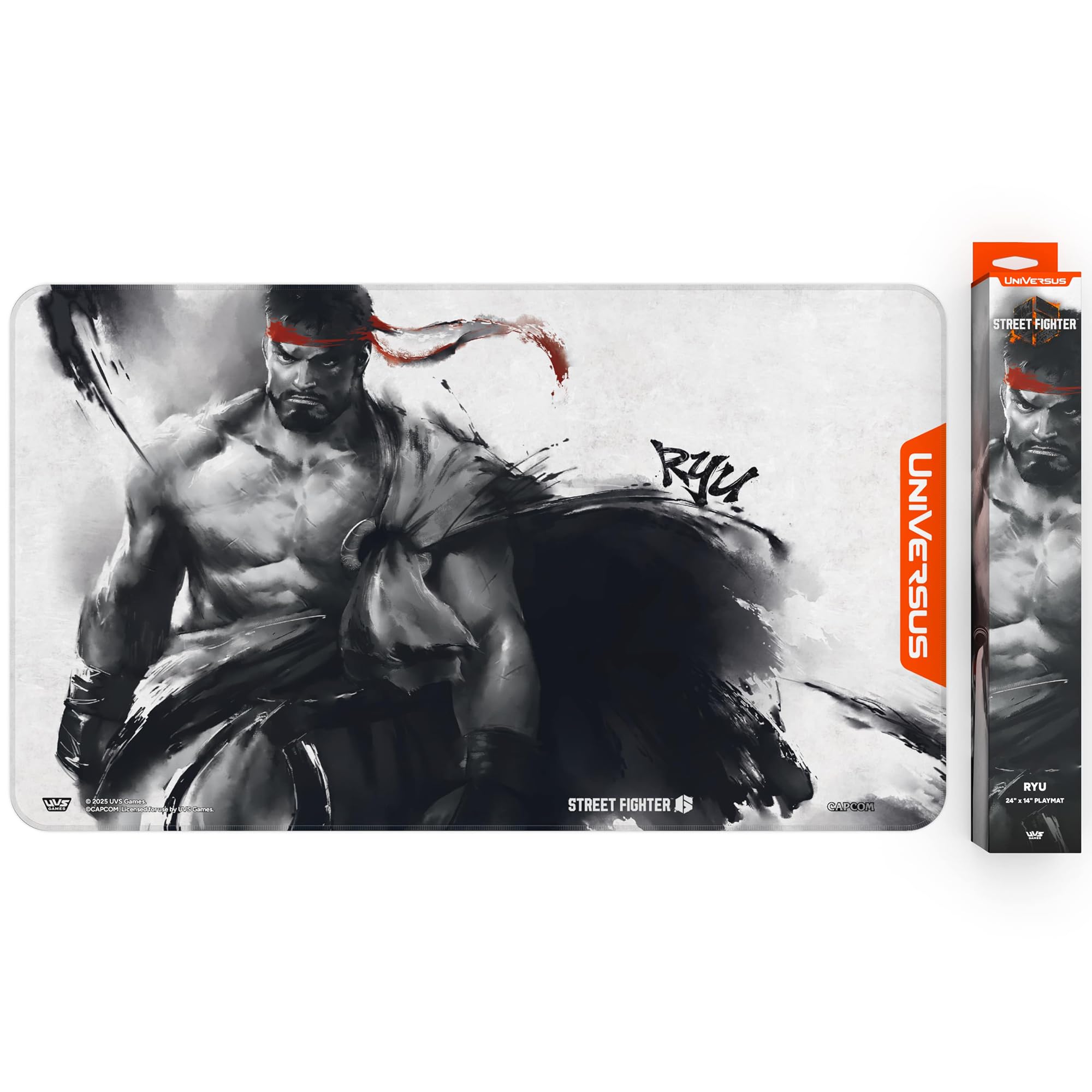 UniVersus Street Fighter 6: Challenger Series Playmat - Ryu | 24 x 14 Inch Neoprene 6