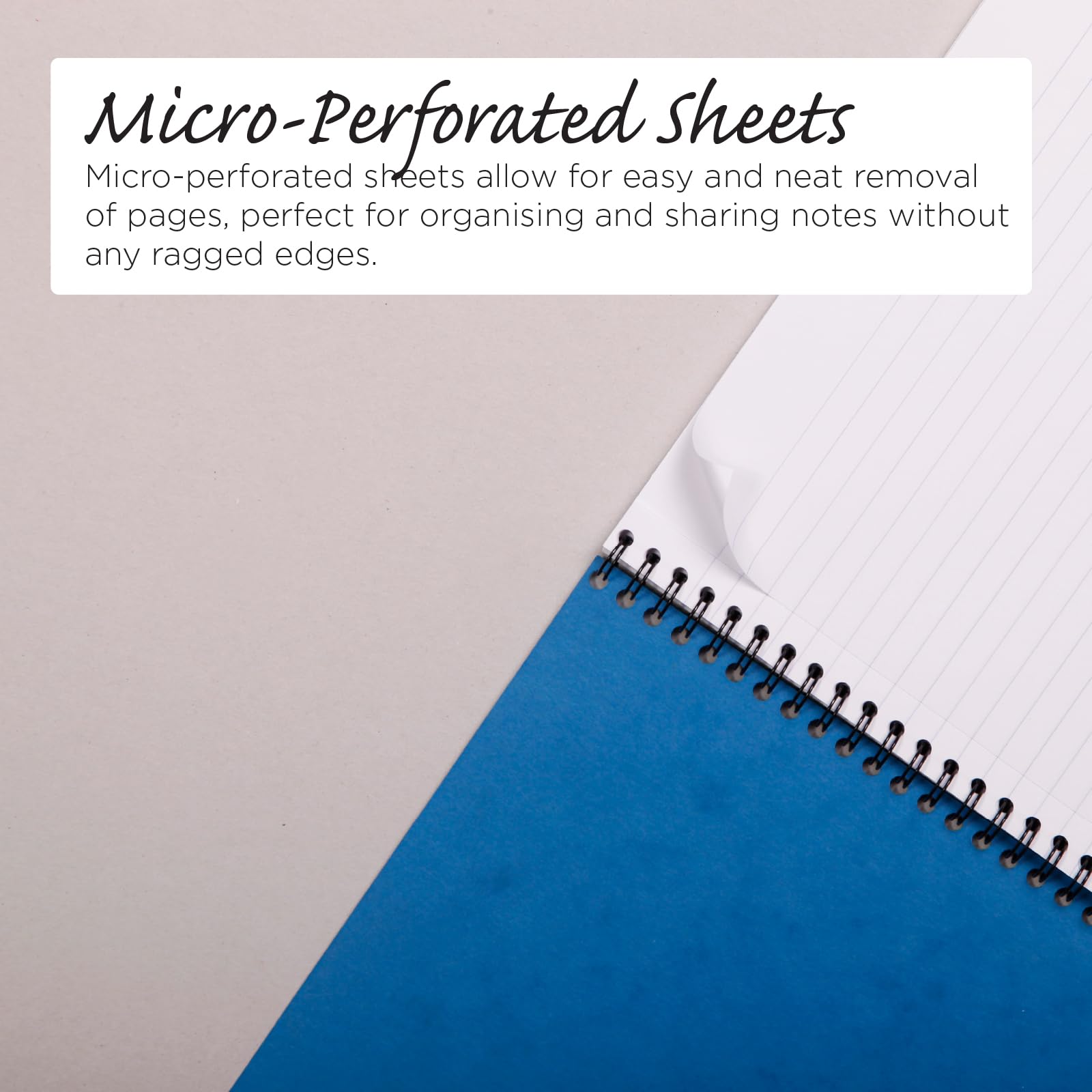 Clairefontaine Notemakers Europa Spiral Notebook - A4 21 x 29.7 cm, 120 Pages, Blue