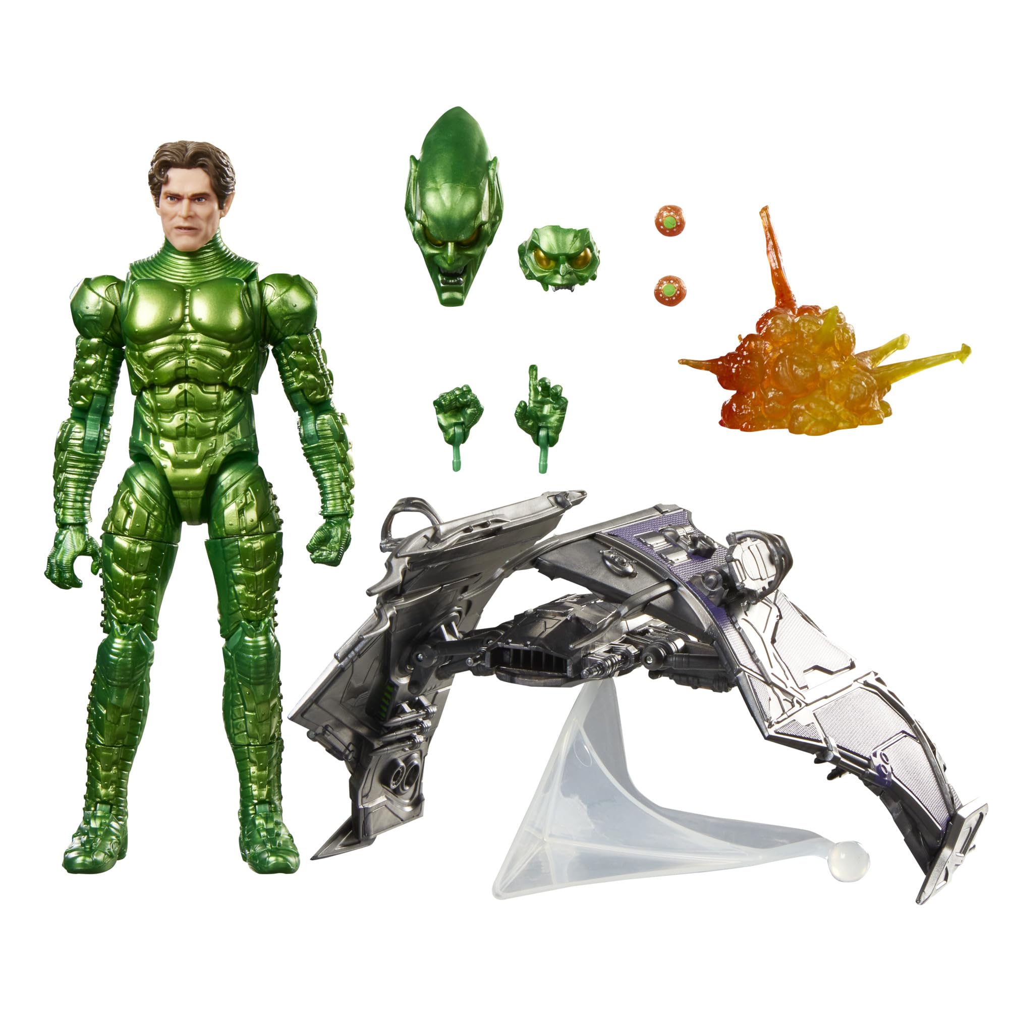 Marvel Legends Green Goblin Action Figure - 15 cm Scale, 9 Accessories, Ages 4+ 1