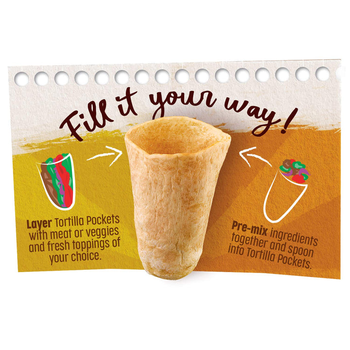Old El Paso Tortilla Pockets Mexican Wrap (223g, Pack of 4)