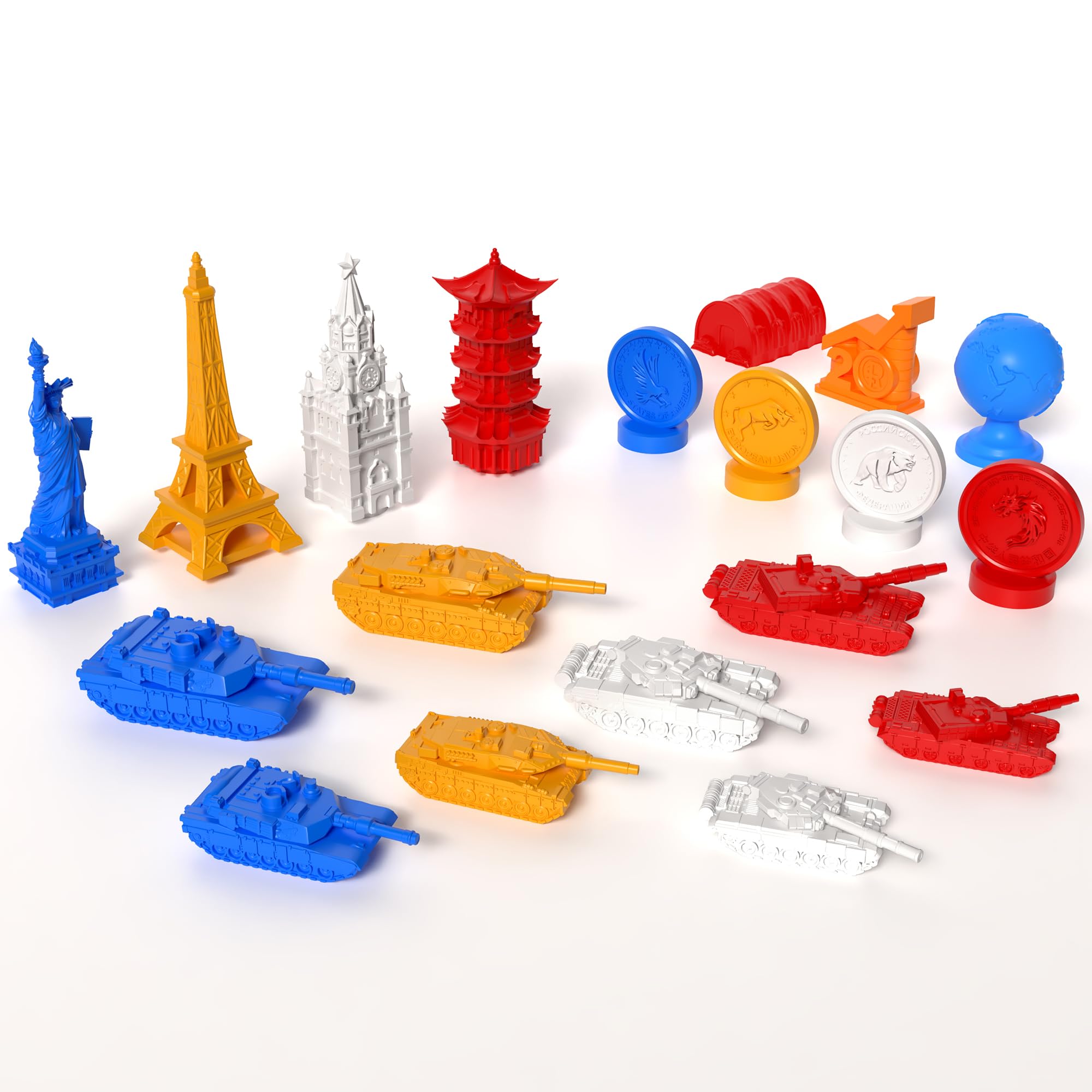 World Order Miniature Pack - 93 Collectible Pieces, 3D Printed, Board Game Accessory 1