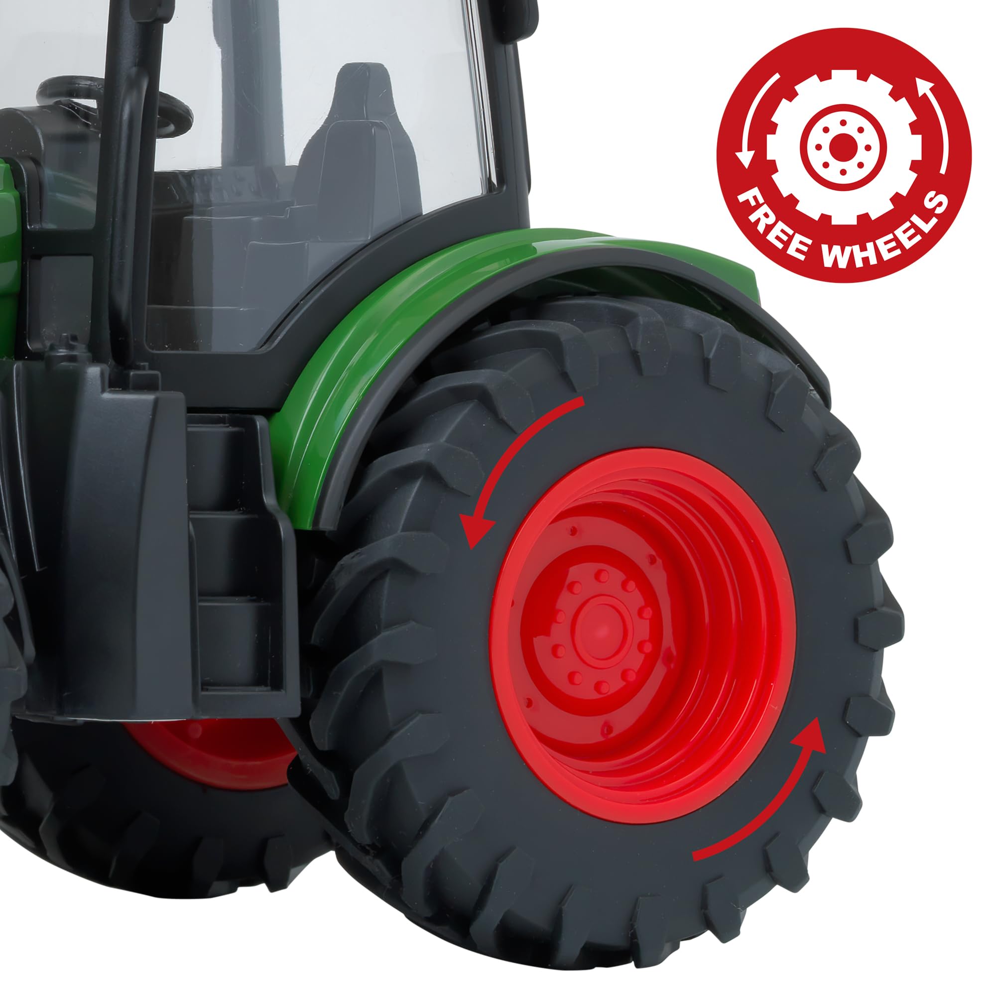 Classic Country John Adams Tractor - 19cm Lights & Sound Vehicle for Kids 3+ 3