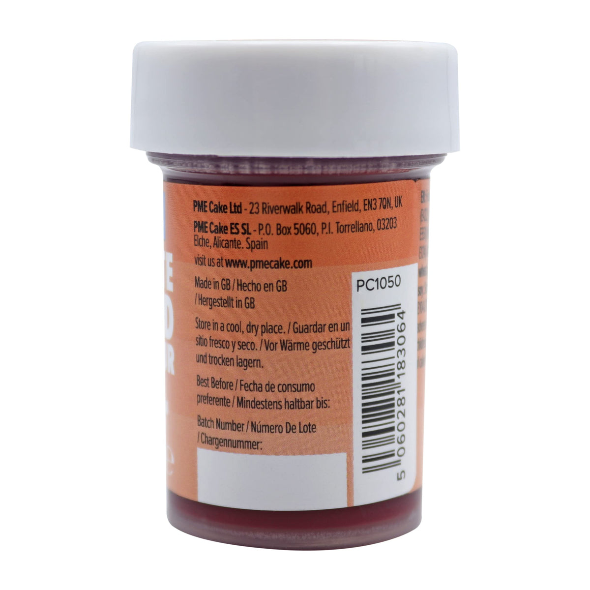 PME Paste Food Colour Orange