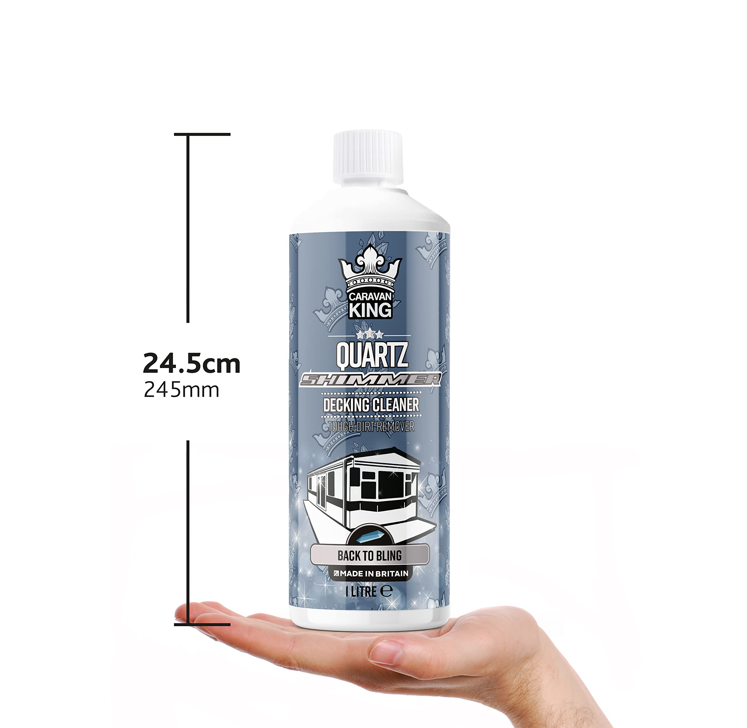 Caravan King Heavy-Duty Deck Cleaner - Algae & Mould Remover for Wood & Composite | 1L Liquid 2