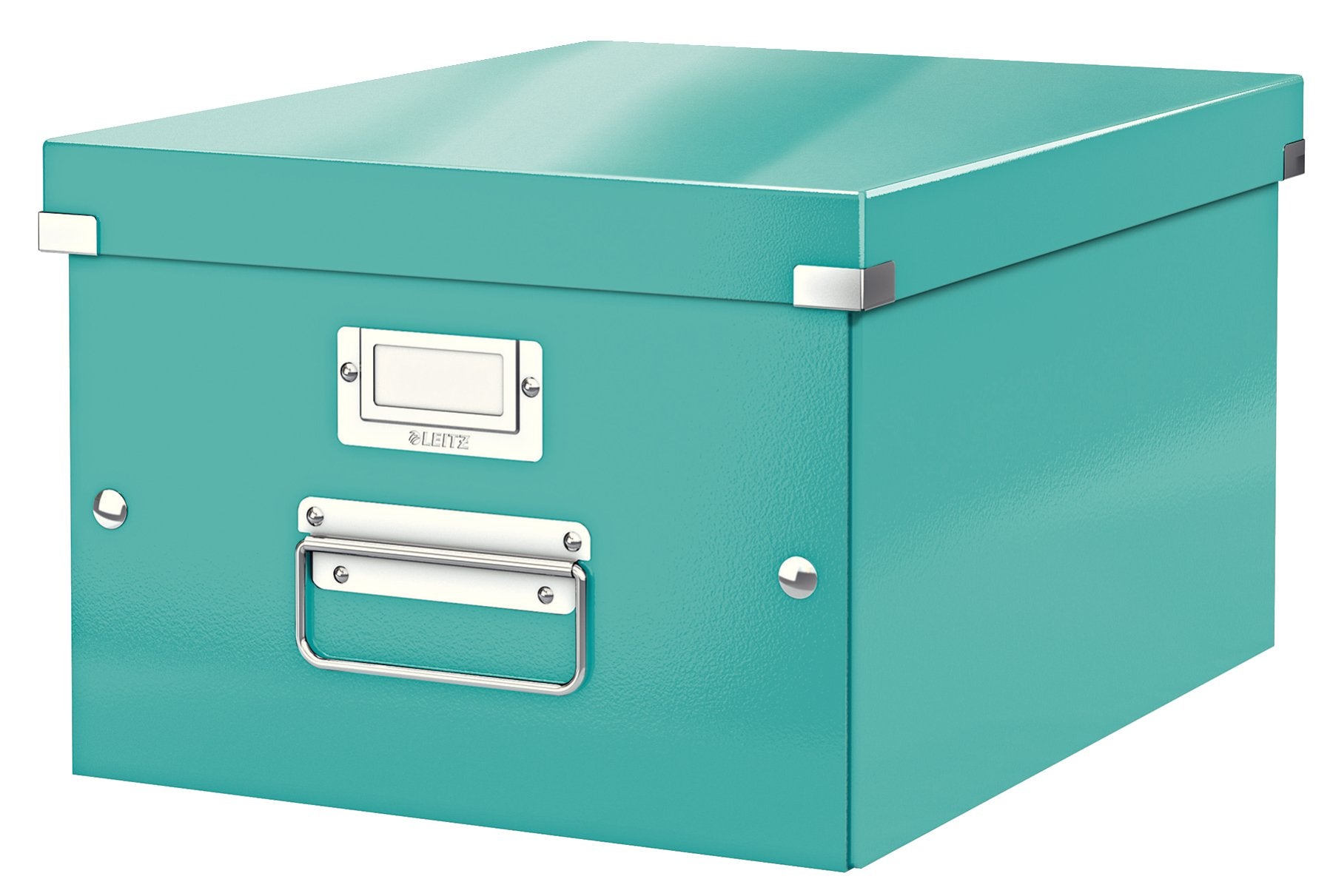 Leitz Click and Store A4 Storage Box - Medium, 16L Capacity, Ice Blue | 9kg Max Load 1