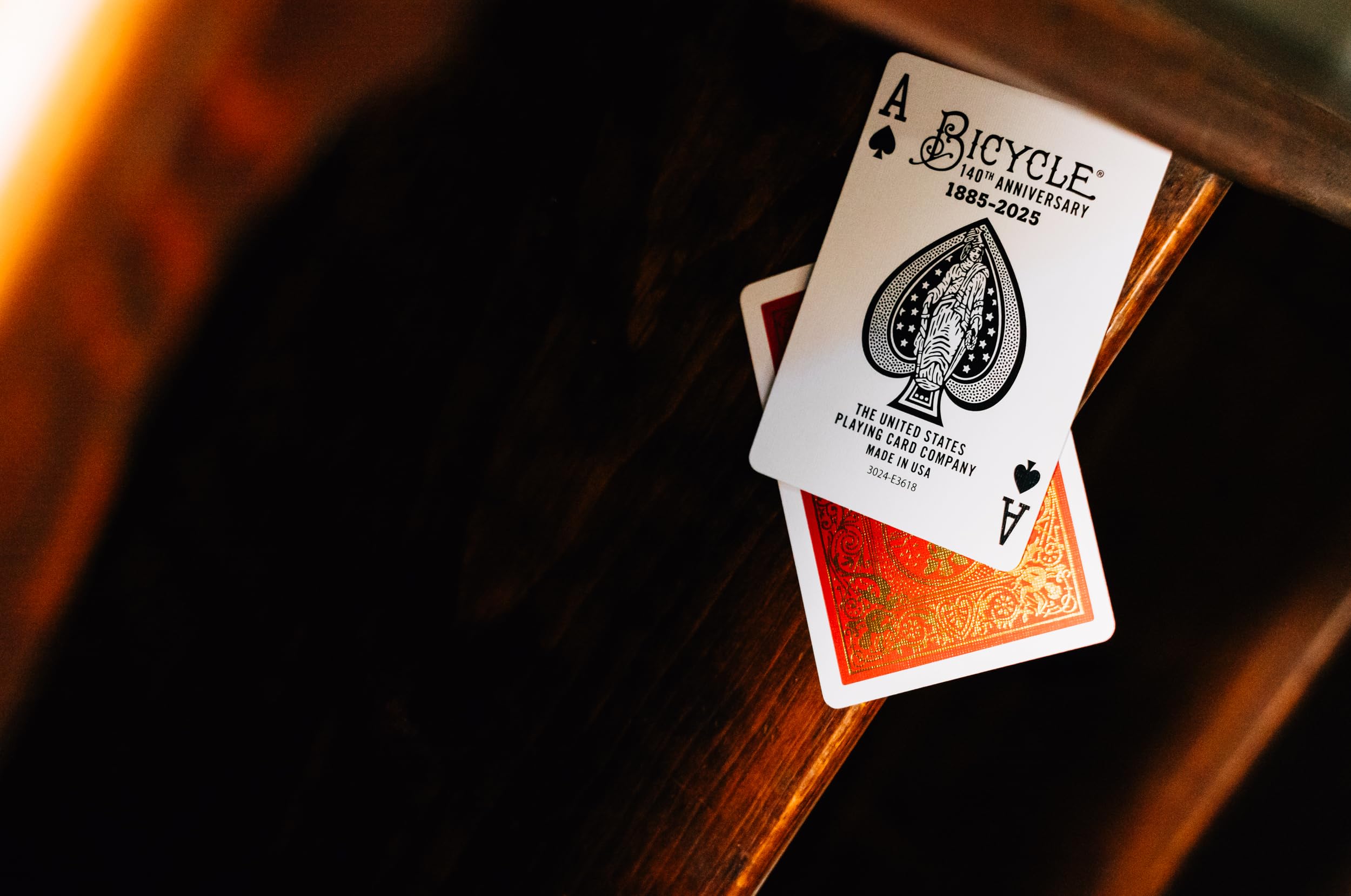 Bicycle 140th Year Anniversary Playing Cards - Gold Foil Tuck & Backs | Air Cushion Finish | Made in USA 5